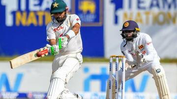 श्रीलंका बनाम पाकिस्तान: पहली पारी में पाकिस्तान ने बनाए 218 रन, बाबर का शानदार शतक