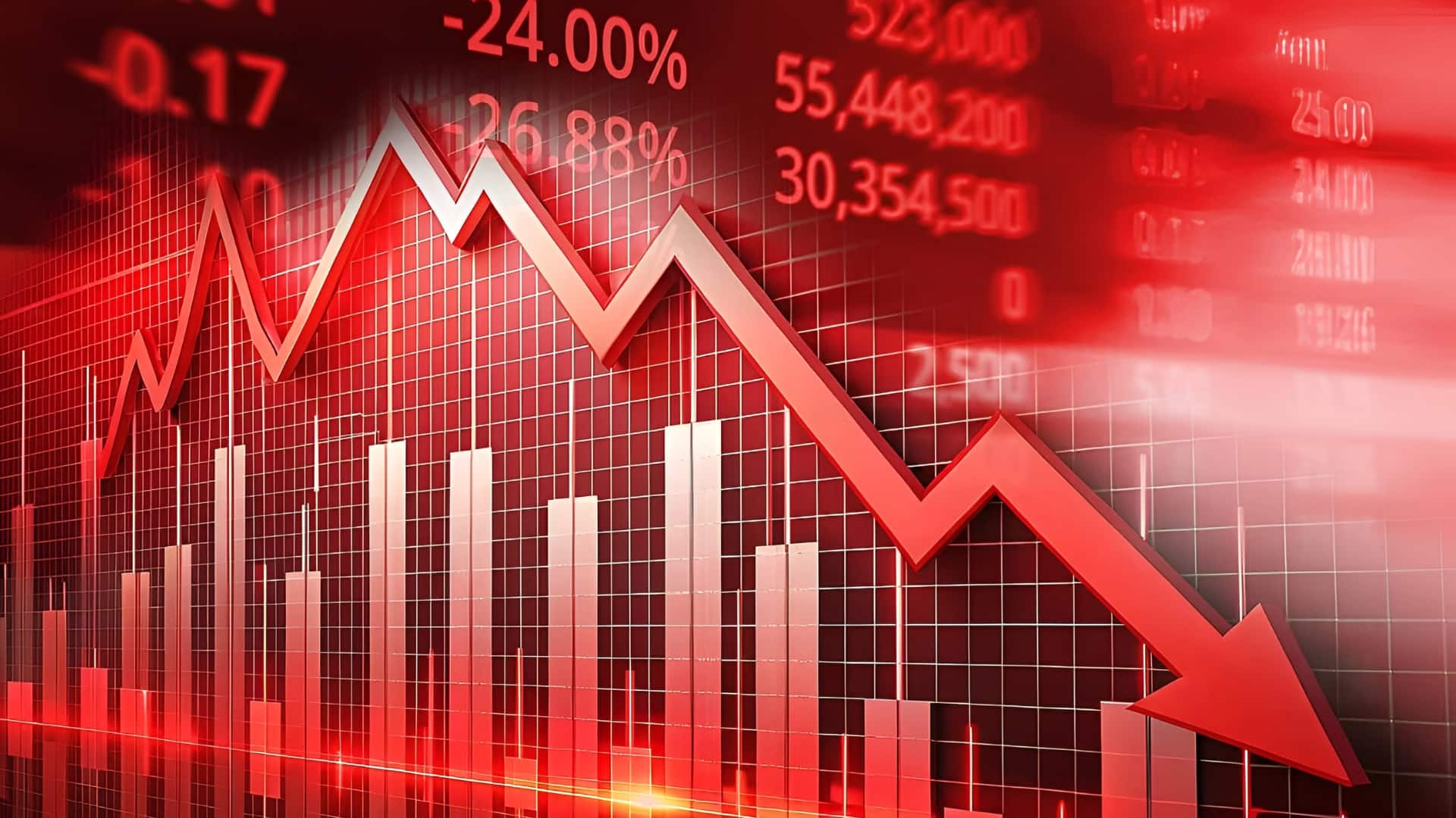 सेंसेक्स में 1,550 अंकों की गिरावट, निवेशकों को लगा 8 लाख करोड़ रुपये का झटका