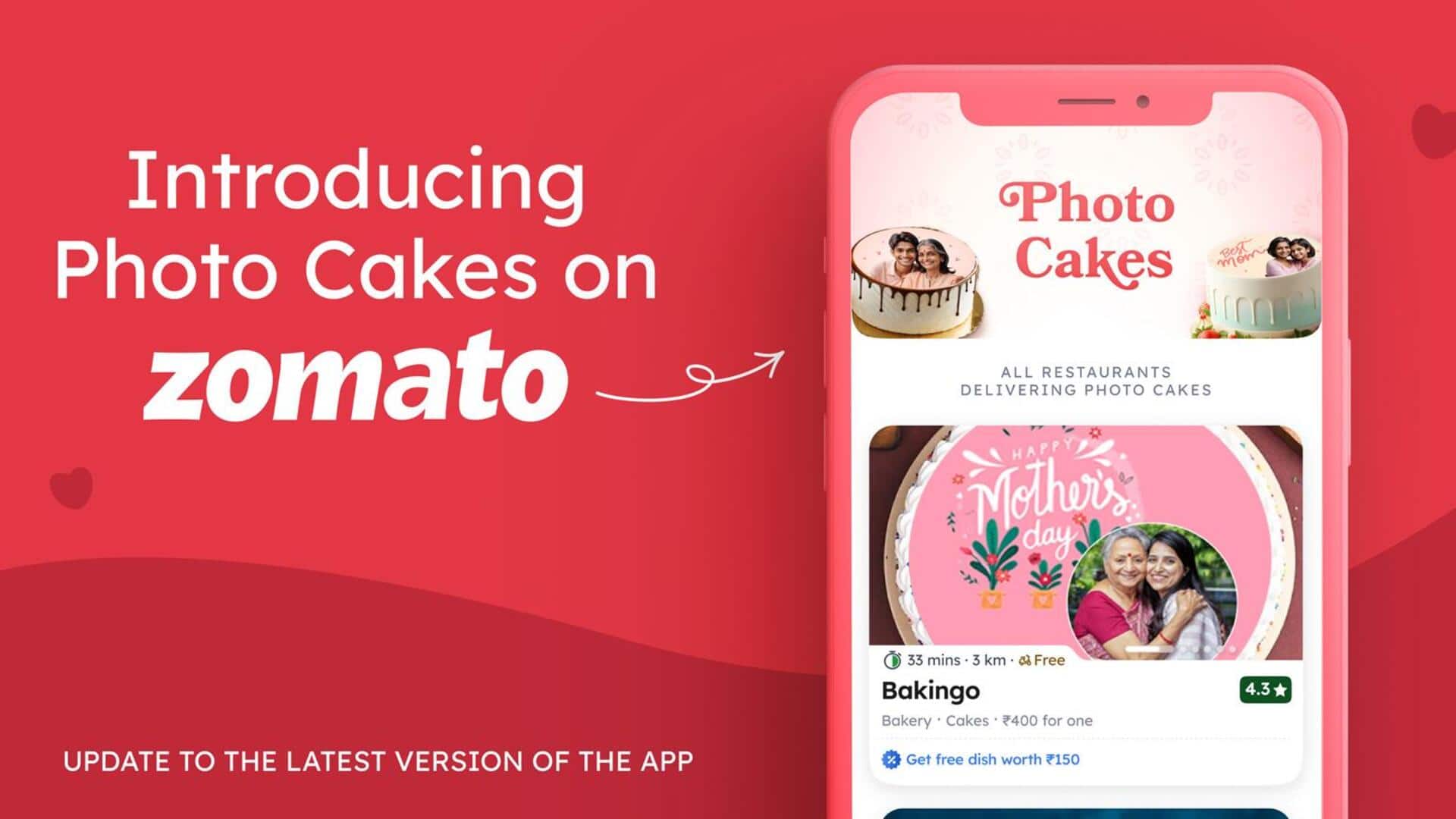 जोमैटो ने लॉन्च किया फोटो केक फीचर, मंगवा सकेंगे अपनी तस्वीर वाला केक