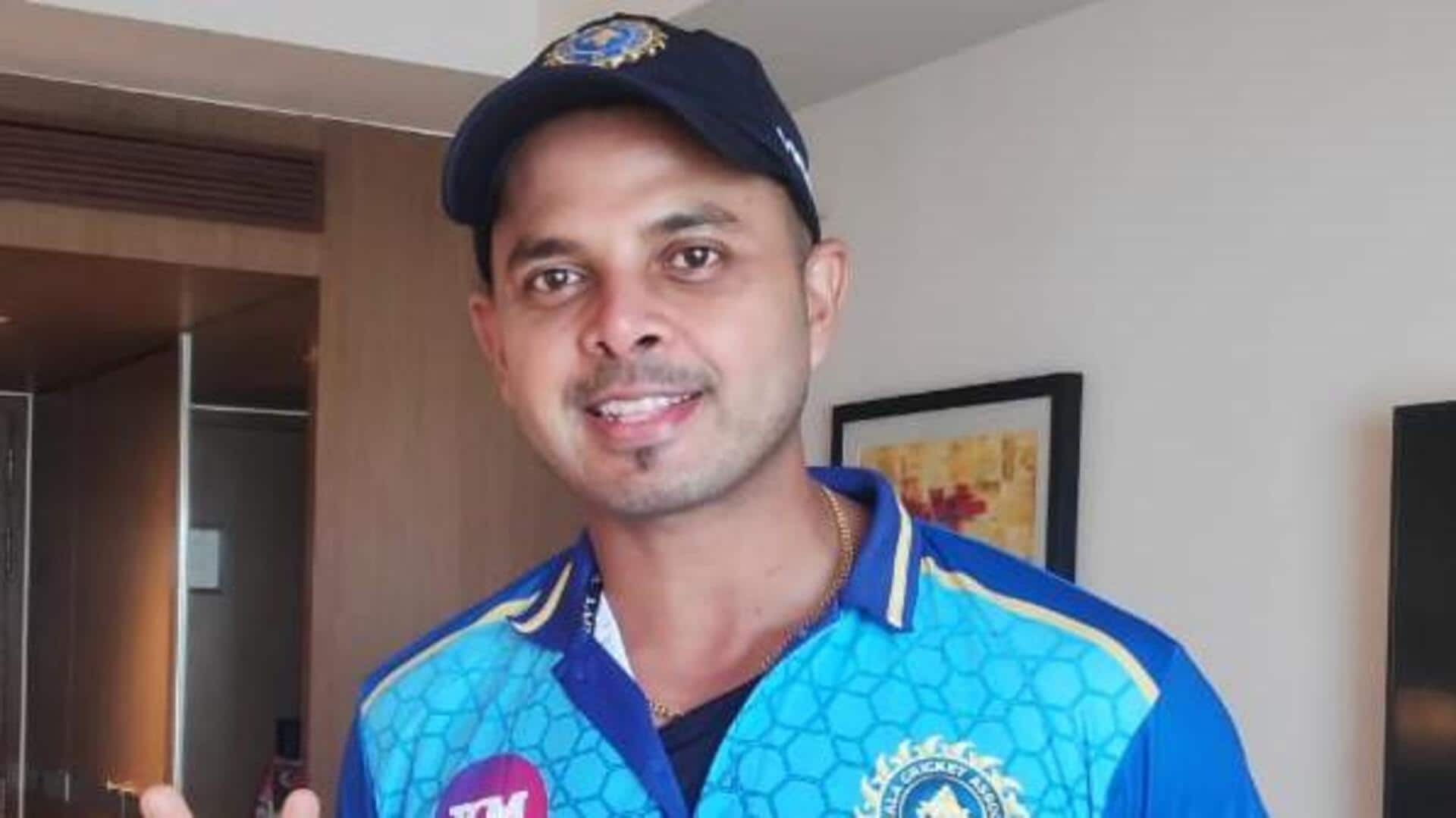 क्रिकेटर एस श्रीसंत पर लगा धोखाधड़ी का आरोप, केरल पुलिस ने दर्ज किया मामला