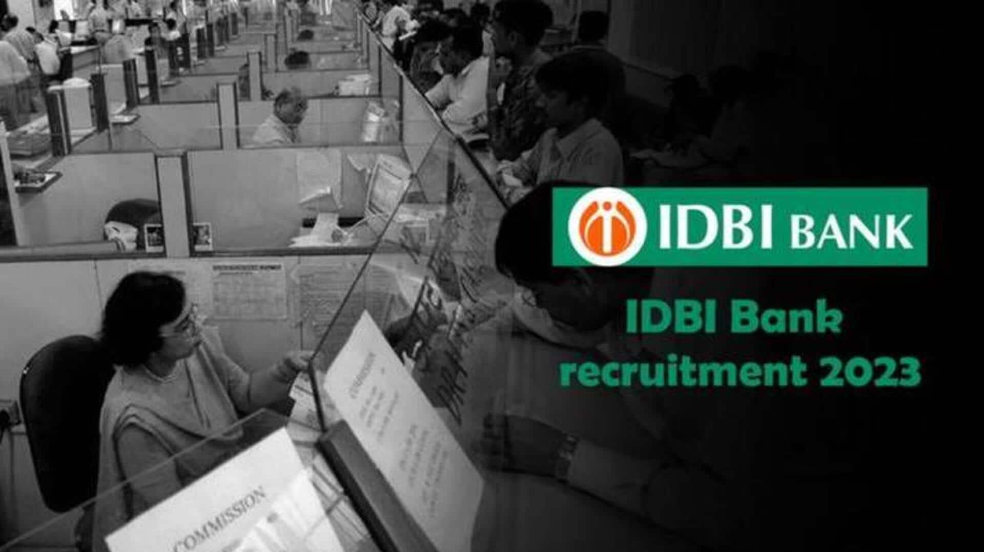 IDBI बैंक SO भर्ती के लिए आवेदन का आखिरी मौका आज, तुरंत करें पंजीकरण