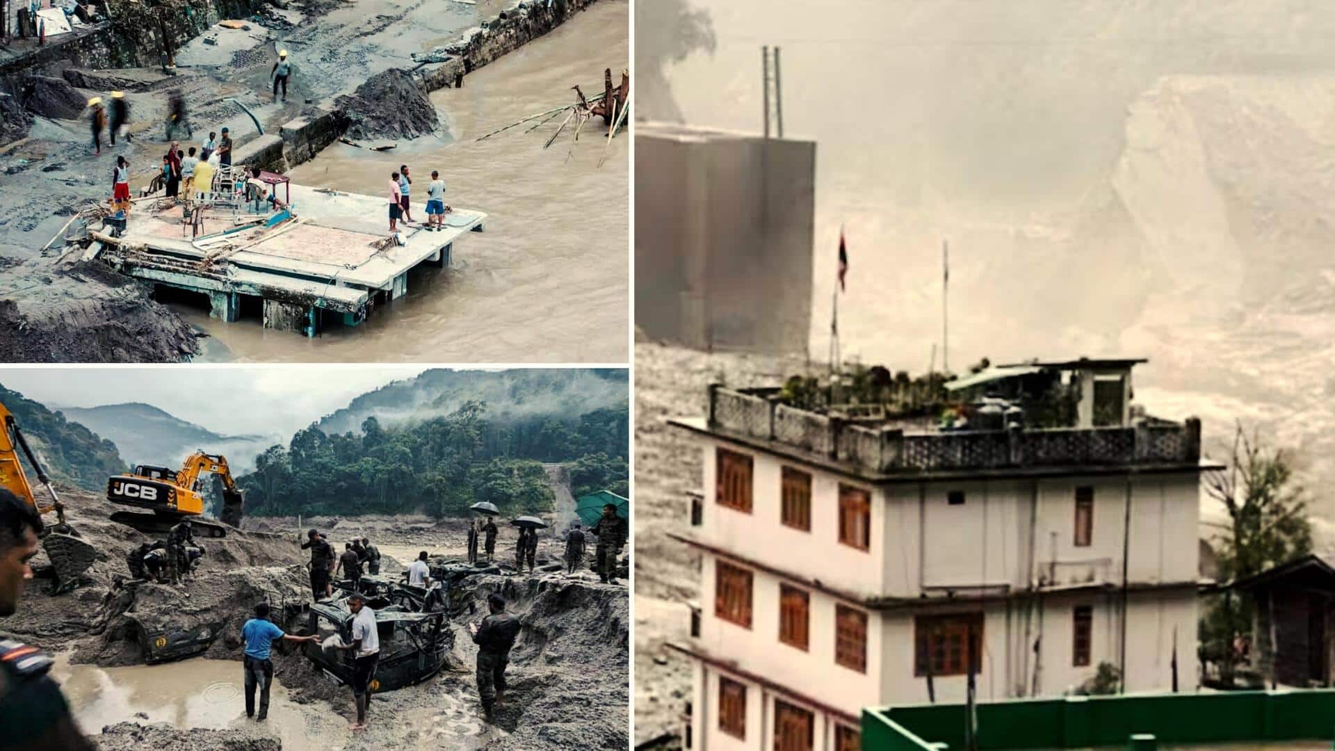सिक्किम: बाढ़ में मरने वालों का आंकड़ा 77 पर पहुंचा, 100 से ज्यादा अभी भी लापता 
