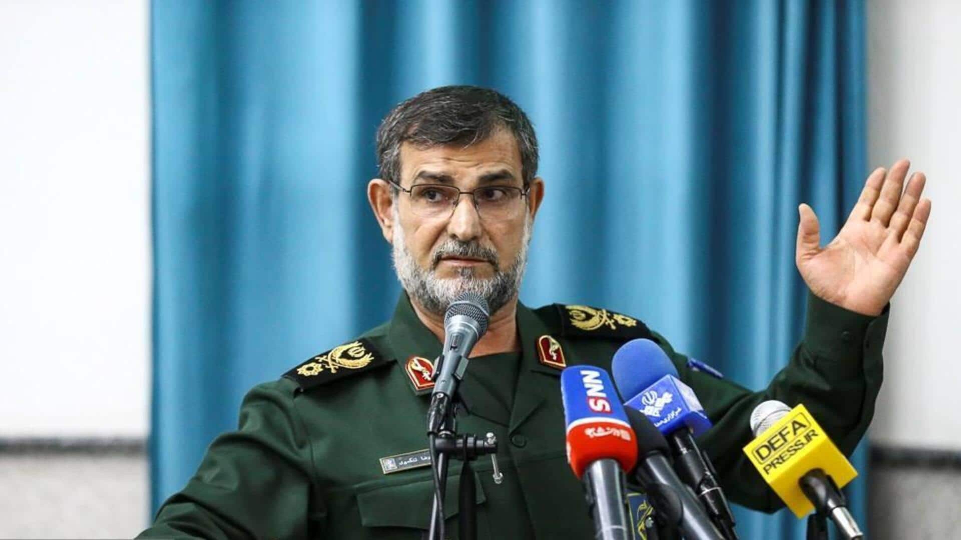 इजरायल का दावा- ईरानी IRGC नौसेना प्रमुख अलीरेजा तंगसिरी की हमले में मौत