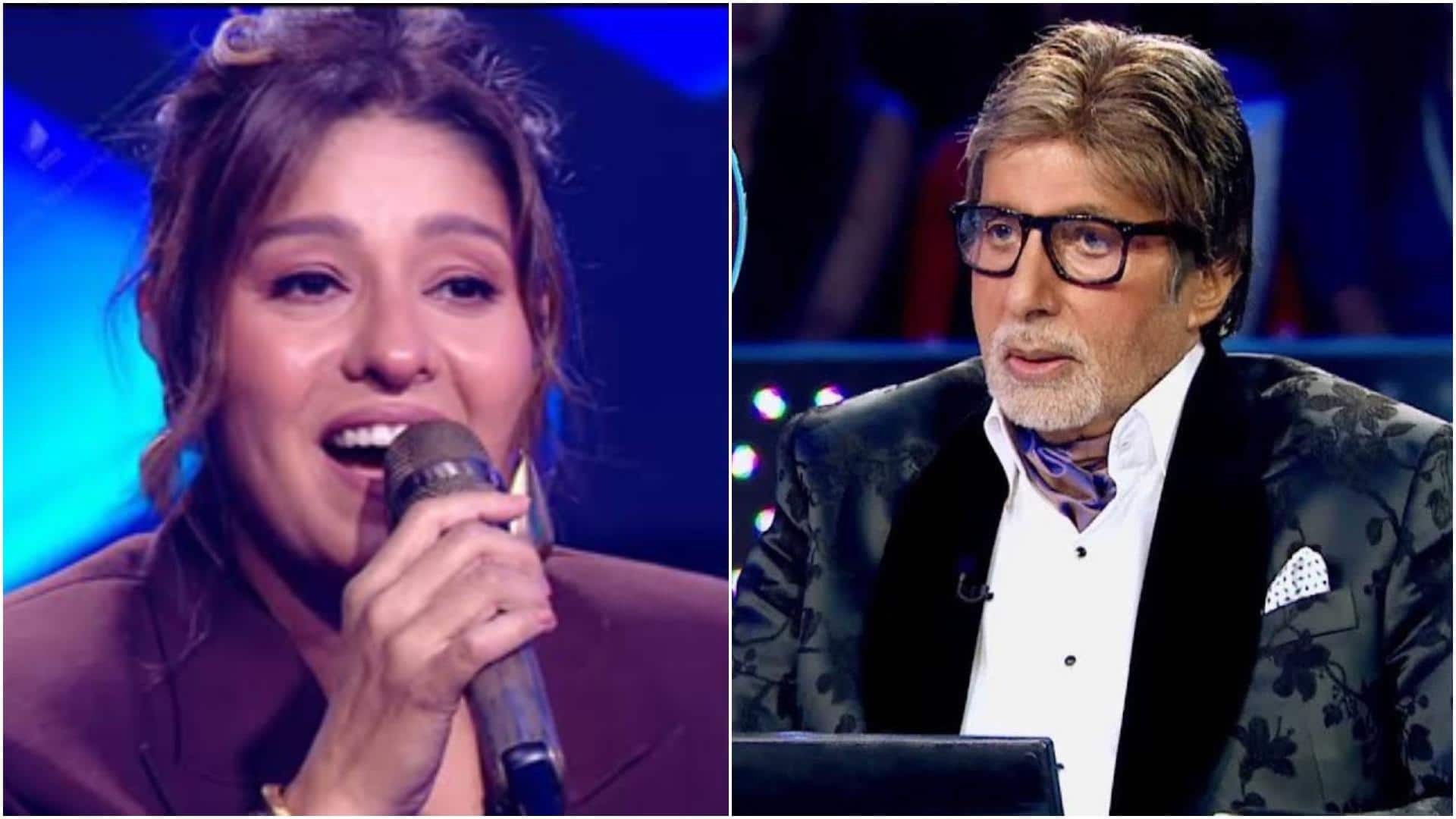 अमिताभ बच्चन के सामने सुनिधि चौहान ने किसे बताया अपना 'पहला क्रश'? हैरान हुए अभिनेता 
