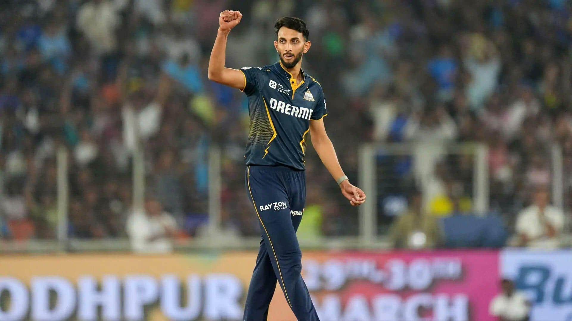 IPL 2025: प्रसिद्ध कृष्णा ने जमाया 'पर्पल कैप' पर कब्जा, ऐसे रहे उनके आंकड़े IPL 2025: प्रसिद्ध कृष्णा ने जमाया 'पर्पल कैप' पर कब्जा, ऐसे रहे उनके आंकड़े