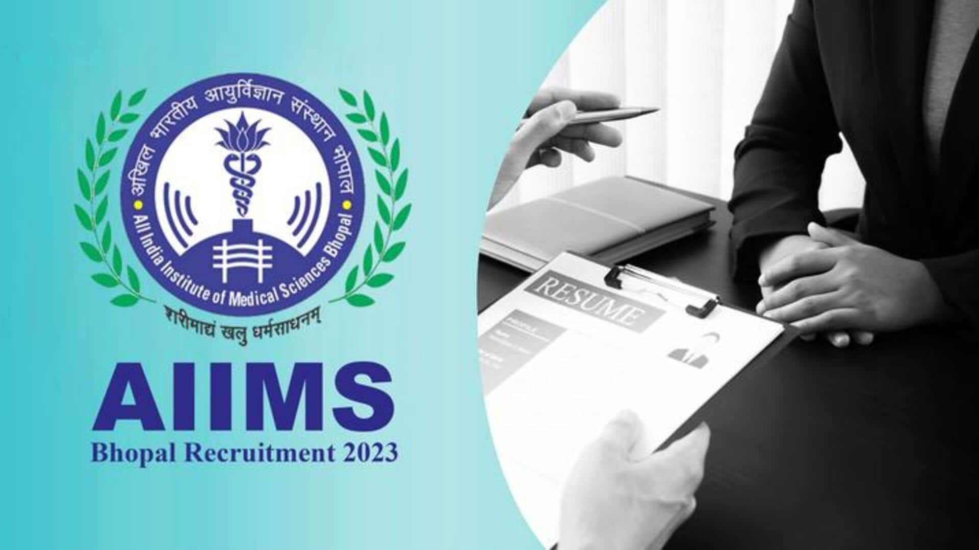AIIMS भोपाल में निकली 233 पदों पर भर्ती, 6 अक्टूबर से करें आवेदन