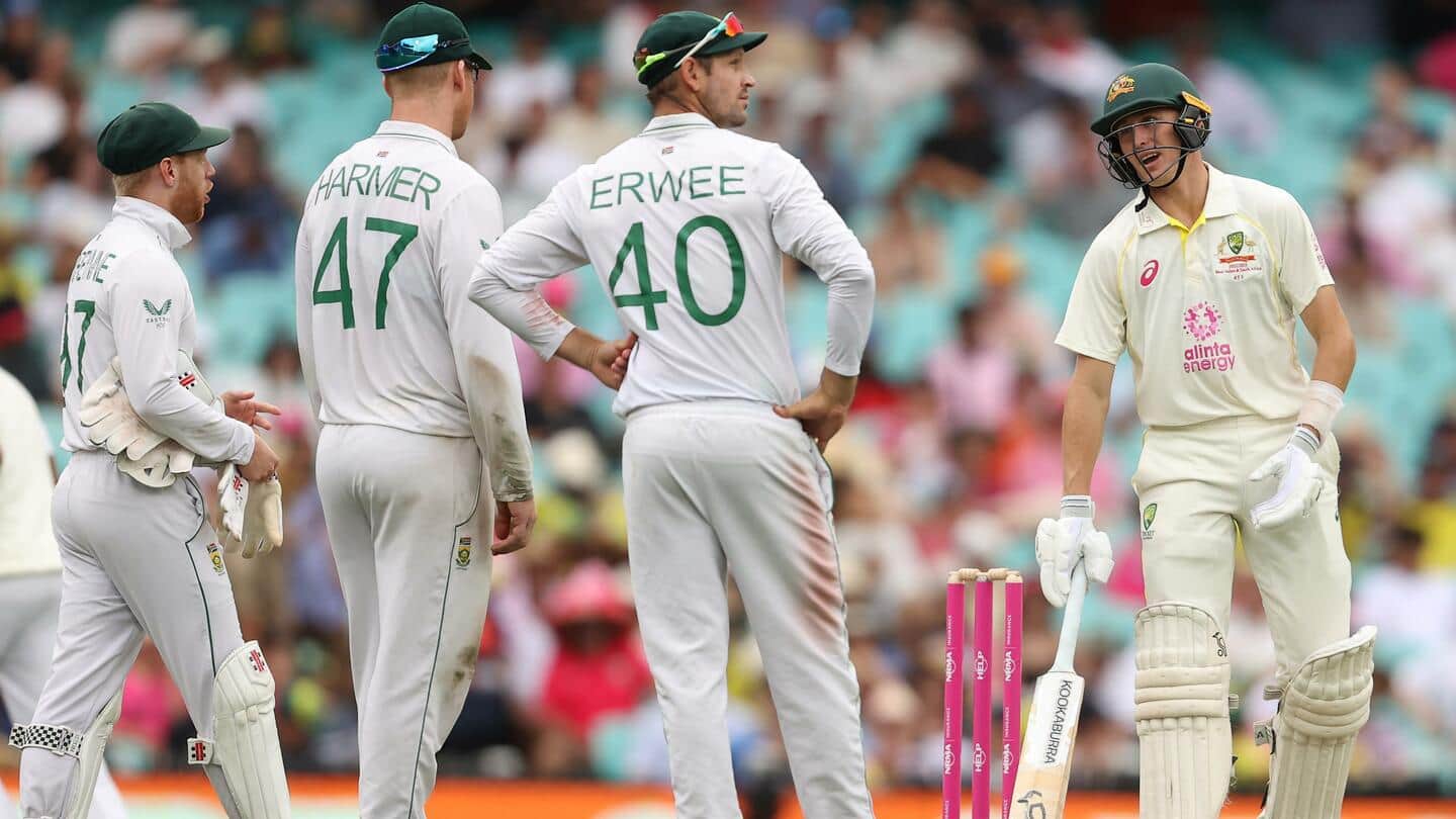तीसरा टेस्ट: दक्षिण अफ्रीका के खिलाफ लाबुशेन और ख्वाजा ने लगाए अर्धशतक, ऐसा रहा पहला दिन