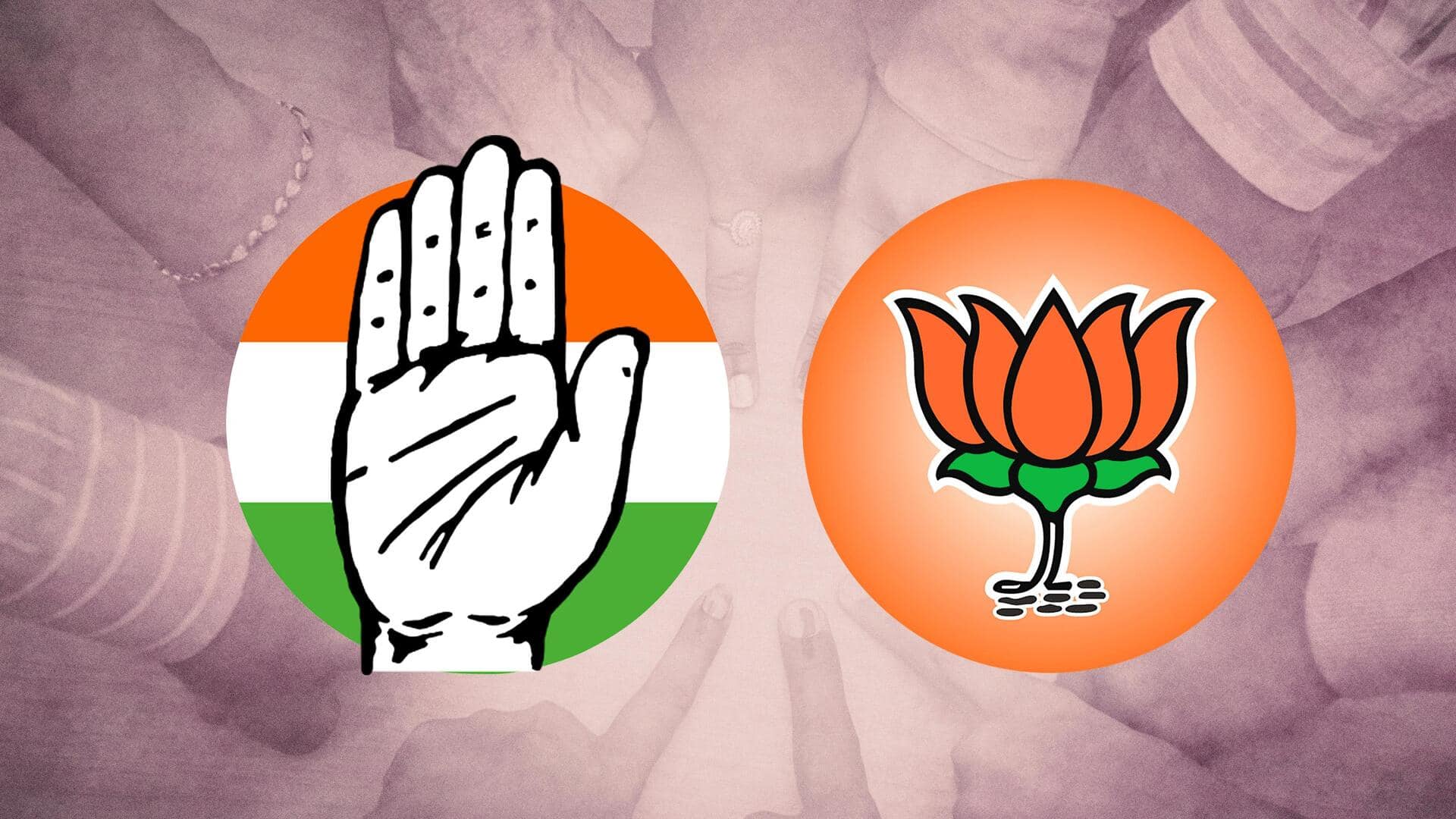 #NewsBytesExplainer: कांग्रेस को 'हाथ' और भाजपा को 'कमल' का चुनाव चिन्ह कैसे मिला?