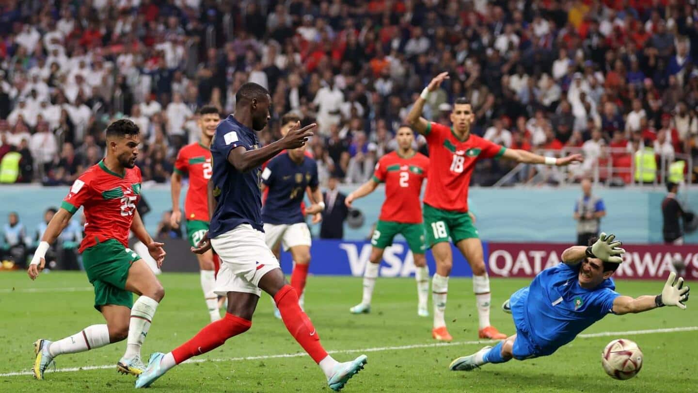 FIFA विश्व कप:  फ्रांस ने मोरक्को को हराया, लगातार दूसरी बार फाइनल में पहुंचा