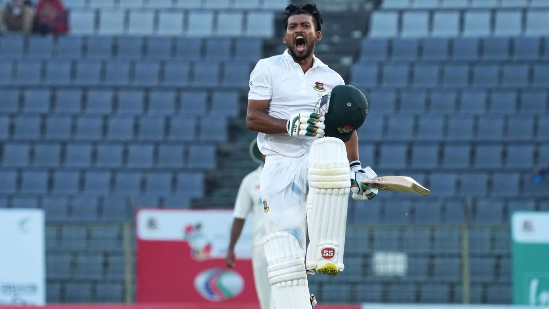 नजमुल हुसैन शांतो जीते हुए टेस्ट में शतक लगाने वाले बांग्लादेश के तीसरे कप्तान बने