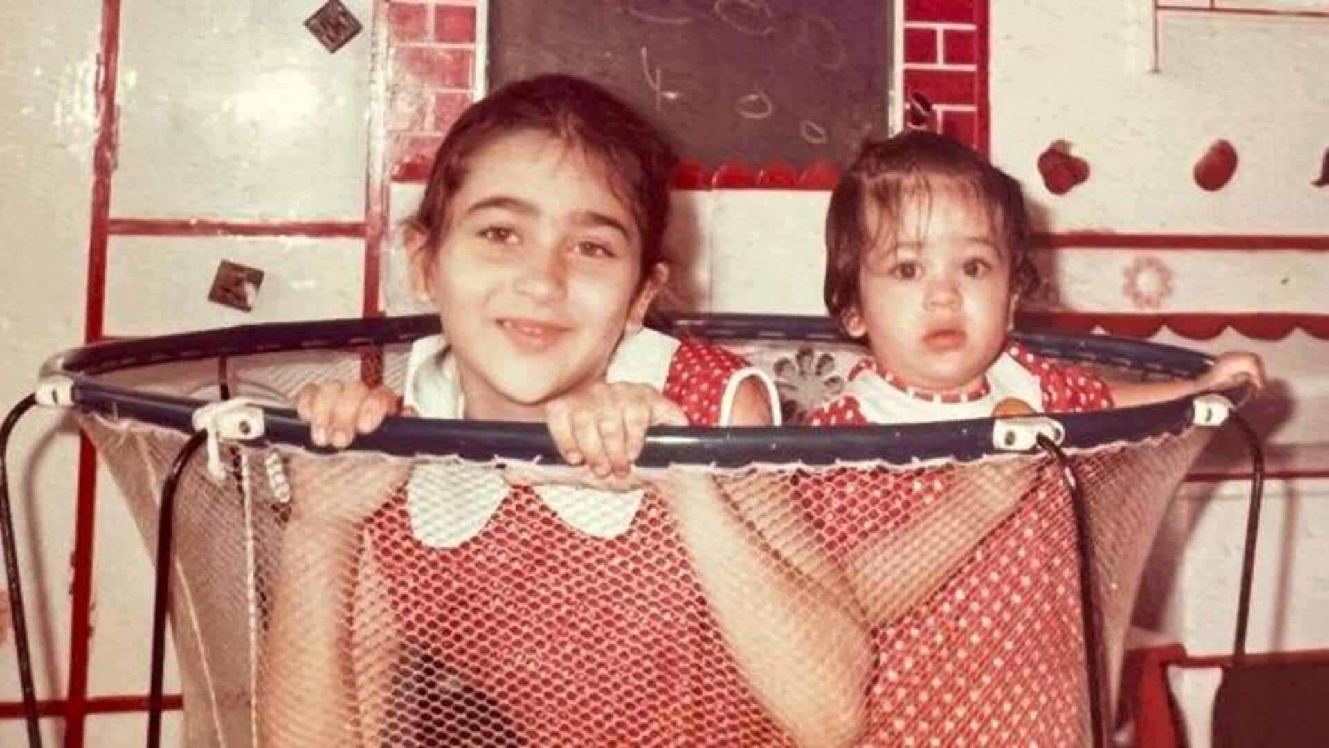 करिश्मा कपूर ने दी करीना कपूर को जन्मदिन की शुभकामनाएं, साझा की बचपन की अनदेखी तस्वीर 