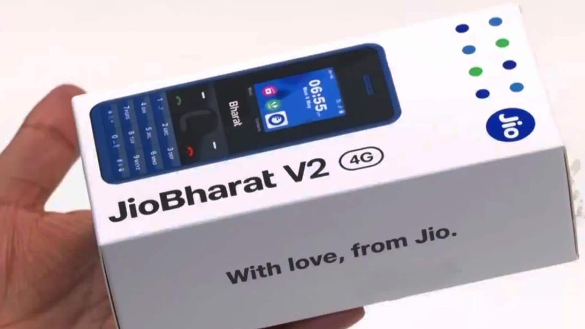 जियो ने 999 रुपये में लॉन्च किया जियो भारत V2 4G इंटरनेट फोन, जानिए खासियत
