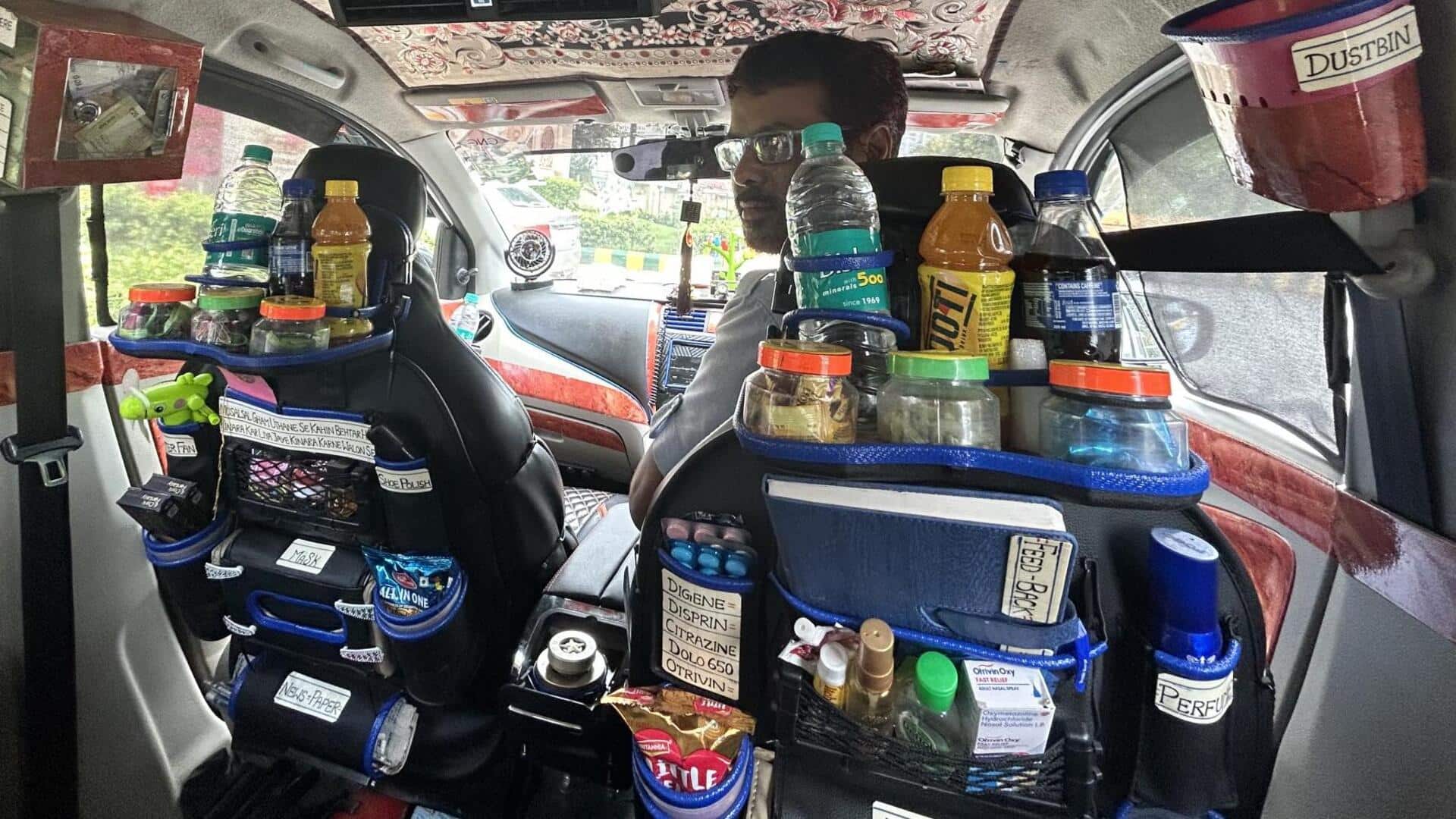 बुलंदशहर: उबर चालक की कैब में मेडिकल किट समेत यात्रियों की जरूरत का सारा सामान