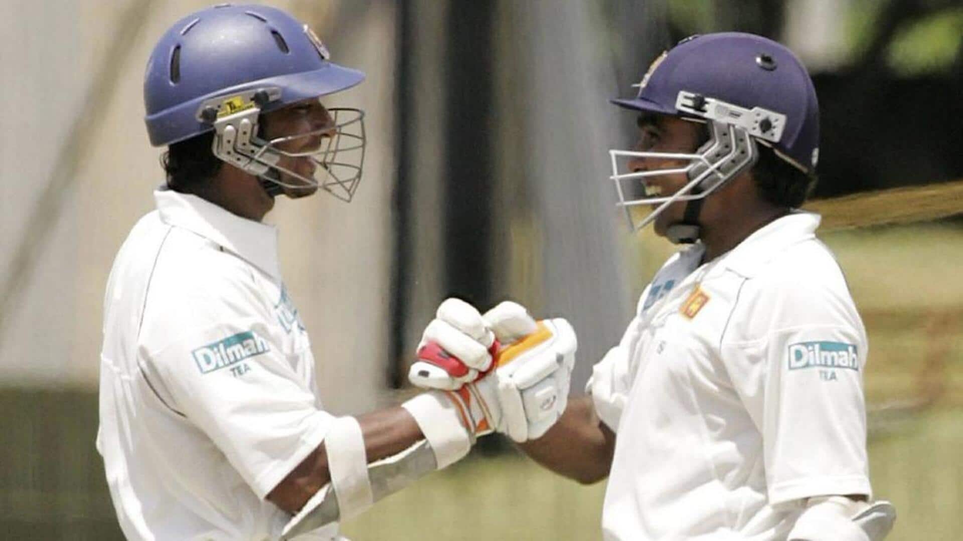 संगकारा और जयवर्धने के आज ही के दिन बनाई थी टेस्ट क्रिकेट में सबसे बड़ी साझेदारी