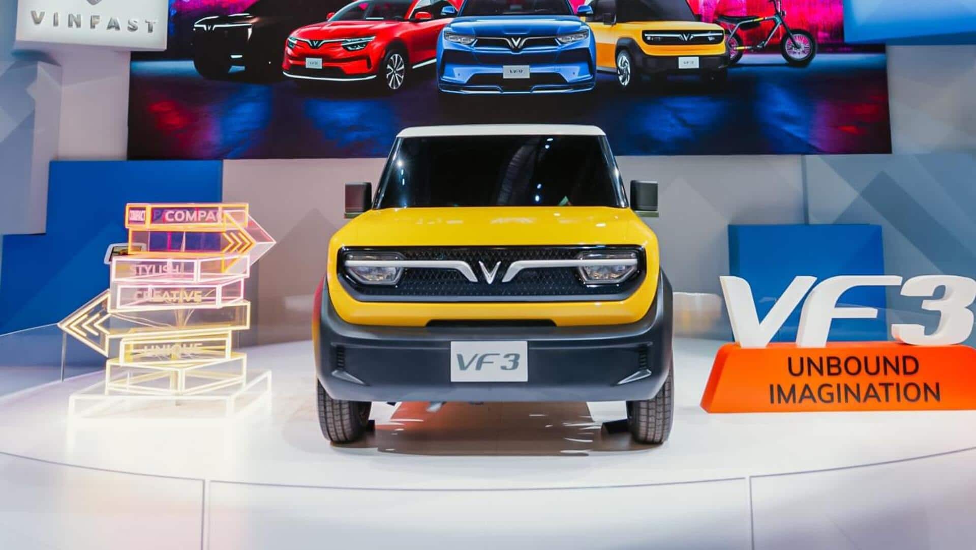 विनफास्ट VF3 इलेक्ट्रिक SUV जल्द होगी भारत में लॉन्च, कंपनी ने कराया पेटेंट