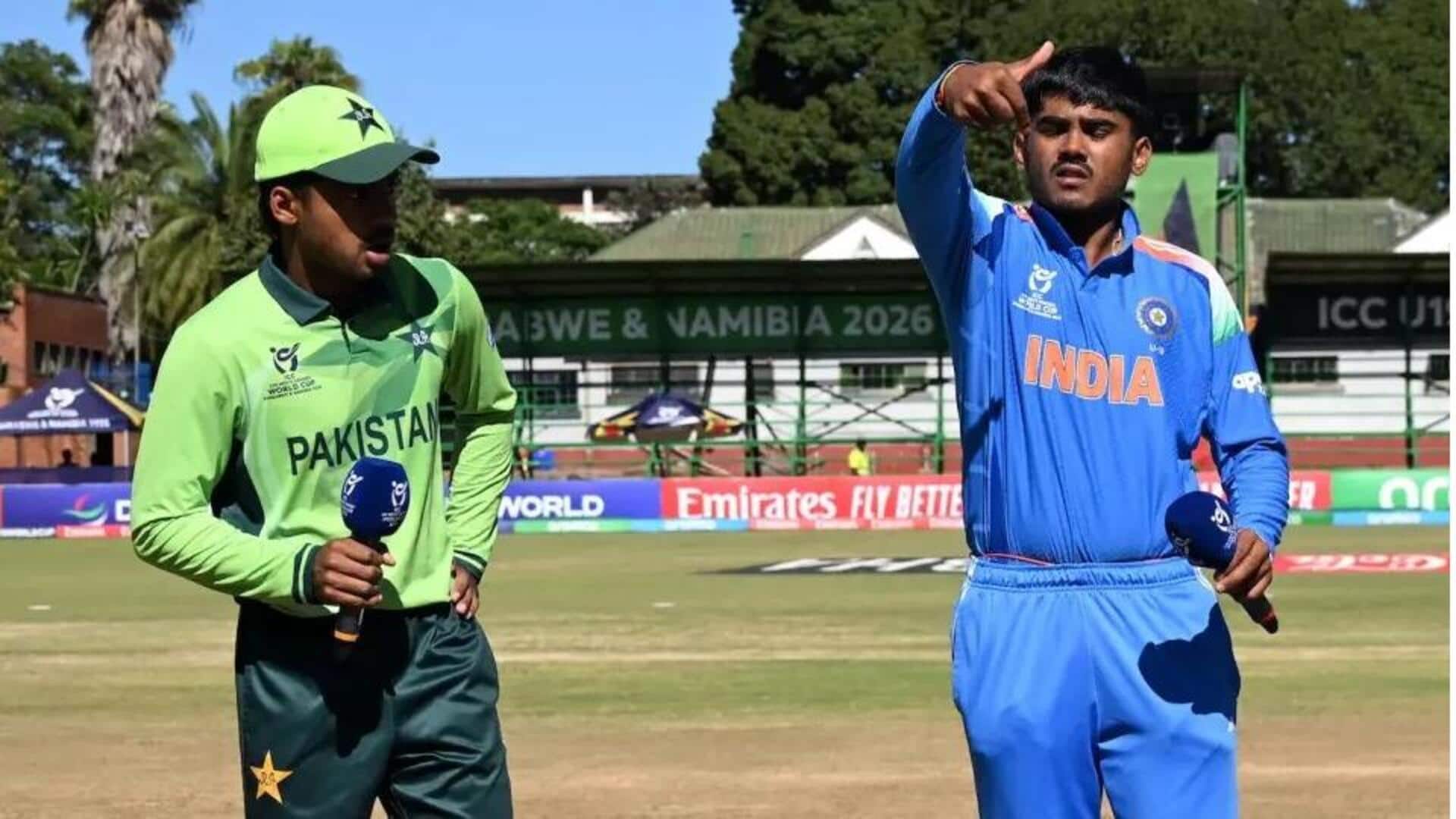 अंडर-19 विश्व कप 2026: अहम मुकाबले से पहले भारत-पाकिस्तान के खिलाड़ियों ने फिर नहीं मिलाया हाथ