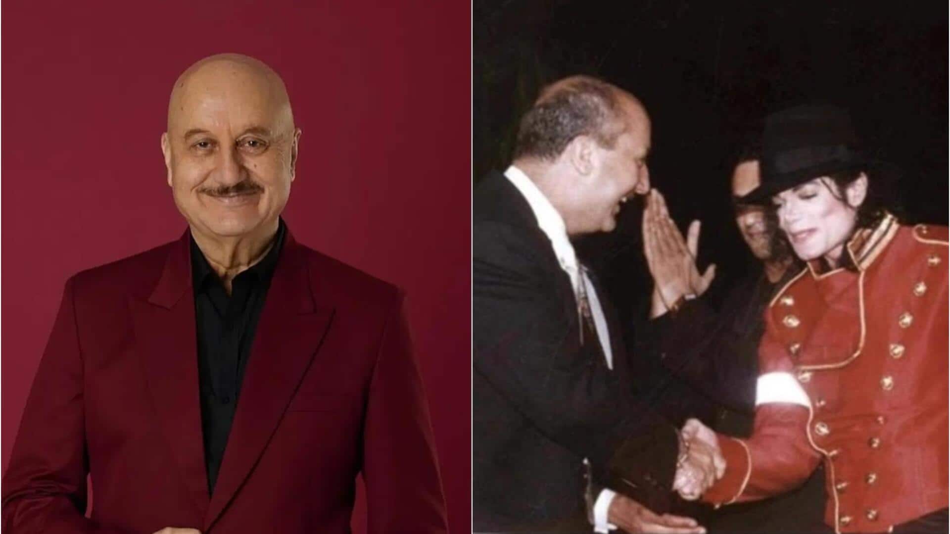 'माइकल' की रिलीज पर अनुपम खेर को याद आए 'पॉप किंग', साझा की पुरानी तस्वीर