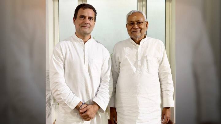विपक्षी एकता के लिए राहुल गांधी से मिले नीतीश कुमार, आज केजरीवाल से करेंगे मुलाकात