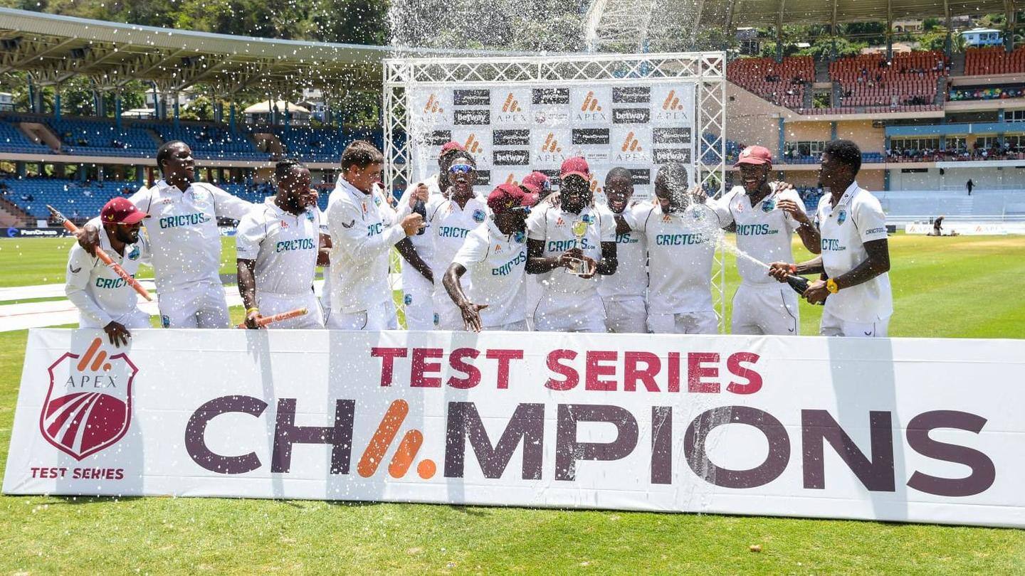आखिरी टेस्ट में इंग्लैंड को 10 विकेट से हराकर वेस्टइंडीज ने जीती सीरीज, बने ये रिकॉर्ड्स