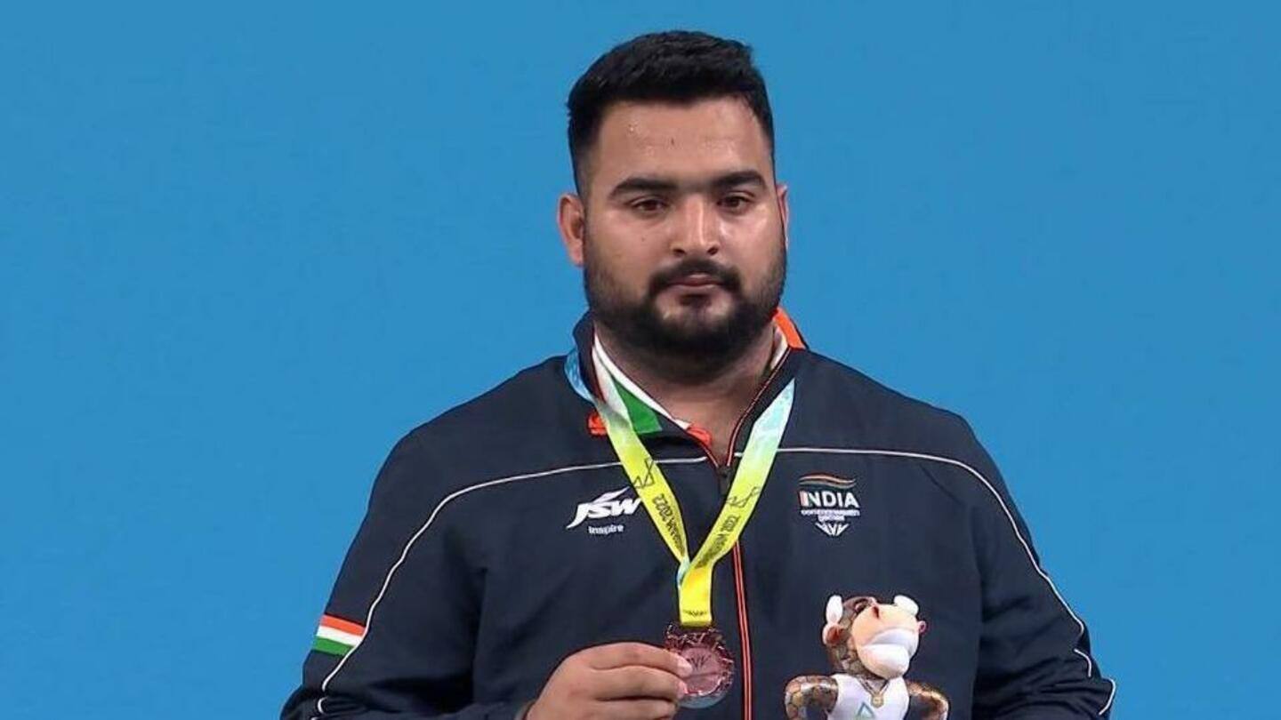 राष्ट्रमंडल खेल 2022: भारोत्तोलक लवप्रीत सिंह ने जीता कांस्य, भारत का कुल 14वां पदक