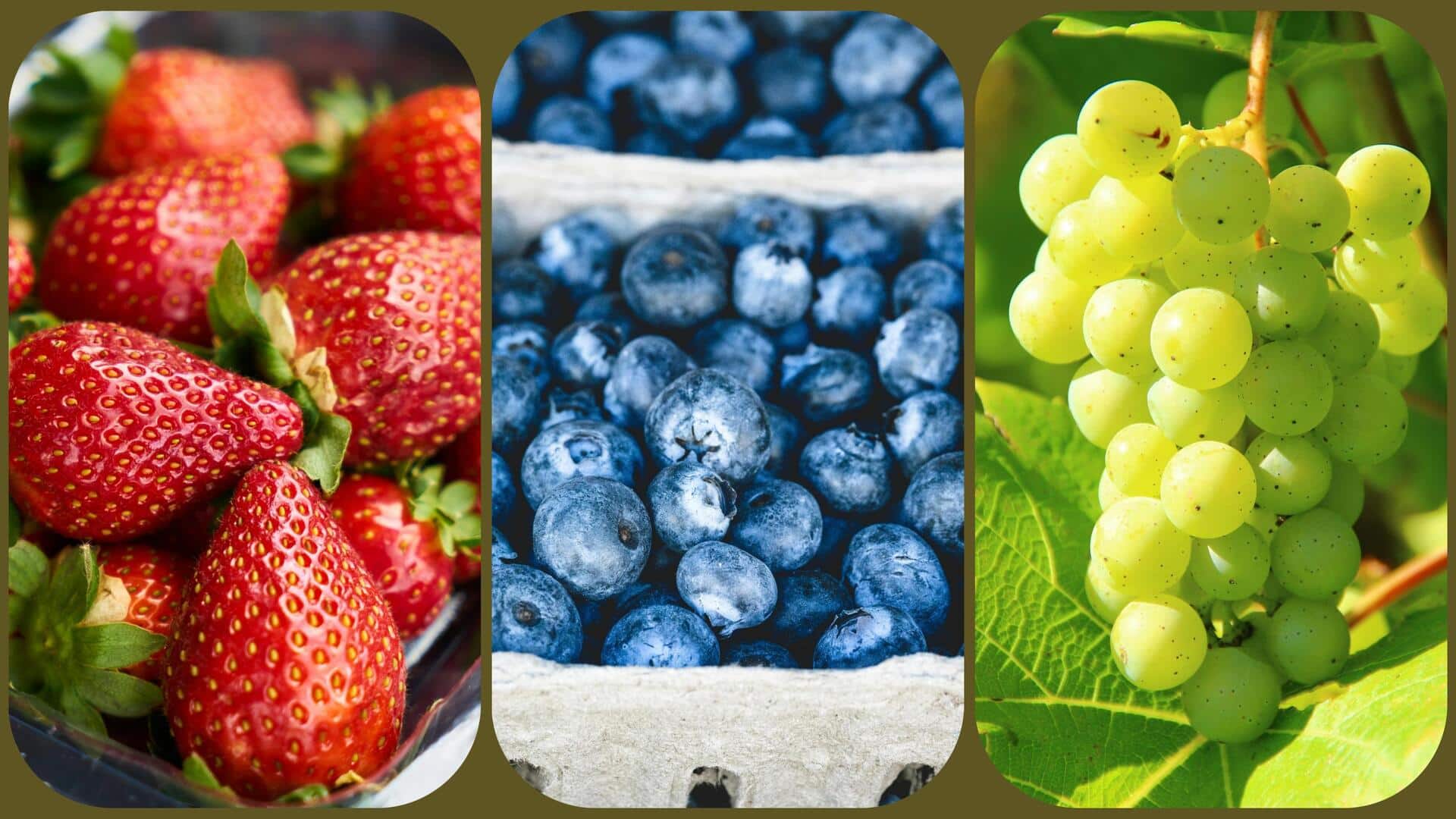 स्ट्रॉबेरी बनाम ब्लूबेरी बनाम अंगूर: इनमें से किसका सेवन सेहत के लिए है बेहतर?