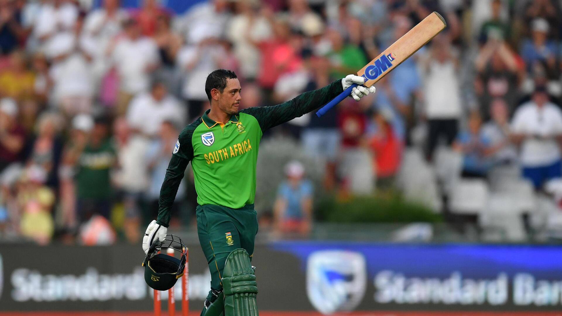 दक्षिण अफ्रीका बनाम श्रीलंका: डिकॉक ने वनडे विश्व कप में लगाया अपना पहला शतक, जानिए आंकड़े 