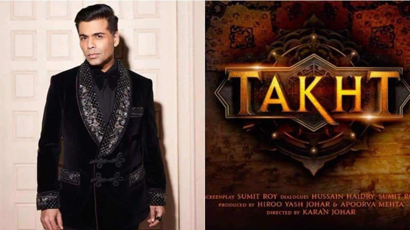 करण जौहर की फिल्म 'तख्‍त' पर शुरू हुआ काम, 150 करोड़ रुपये में बनेगी फिल्म