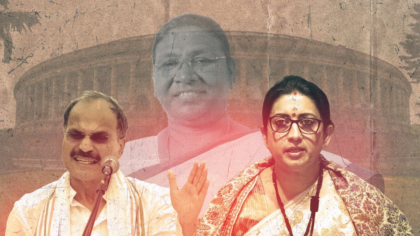 कांग्रेस सांसद अधीर रंजन ने मुर्मू को कहा "राष्ट्रपत्नी", भाजपा की सोनिया से माफी की मांग