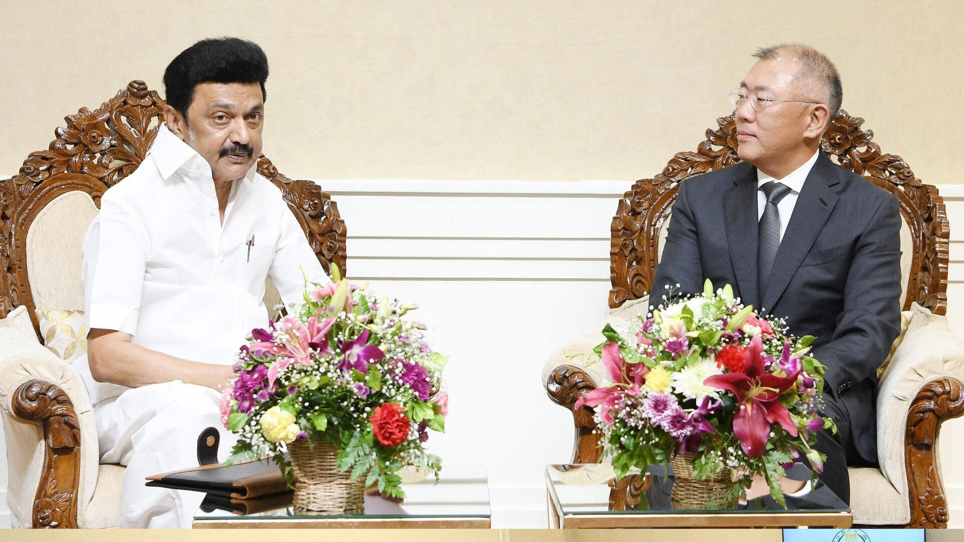 हुंडई के प्रतिनिधिमंडल ने तमिलनाडु के मुख्यमंत्री से की मुलाकात, निवेश को लेकर हुई चर्चा 