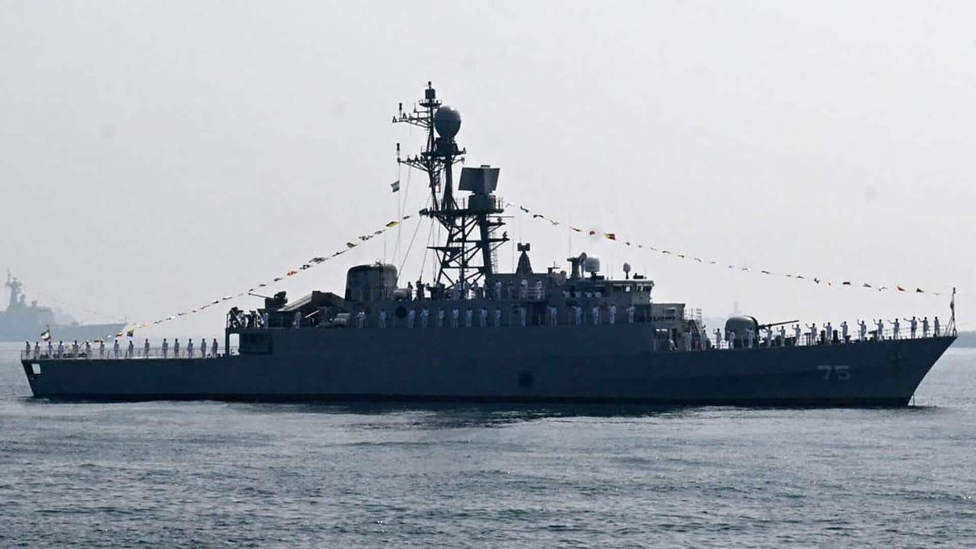 ईरानी युद्धपोत को लेकर भारतीय नौसेना का बयान, कहा- संदेश मिलते ही तुरंत मदद भेजी