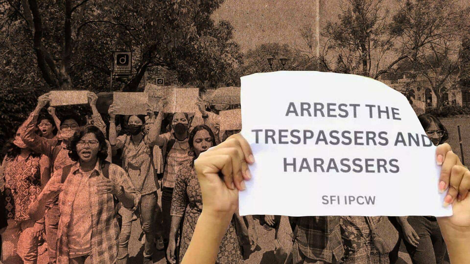 दिल्ली: हिरासत में लिए गए 15 छात्र कार्यकर्ता, छेड़छाड़ के विरोध में कर रहे थे प्रदर्शन
