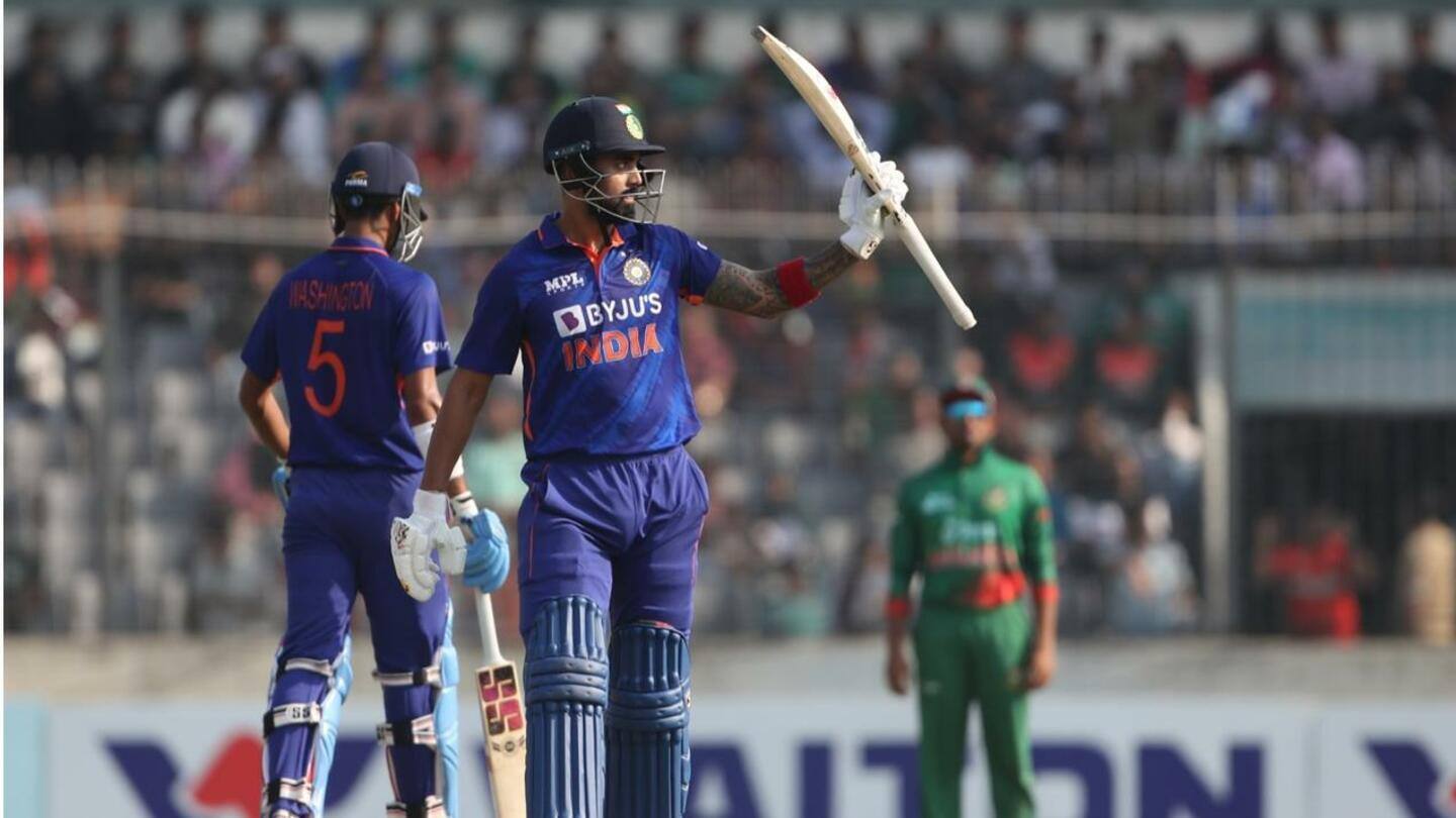 बांग्लादेश बनाम भारत: केएल राहुल ने जड़ा वनडे करियर का 11वां अर्धशतक, जानिए उनके आंकड़े