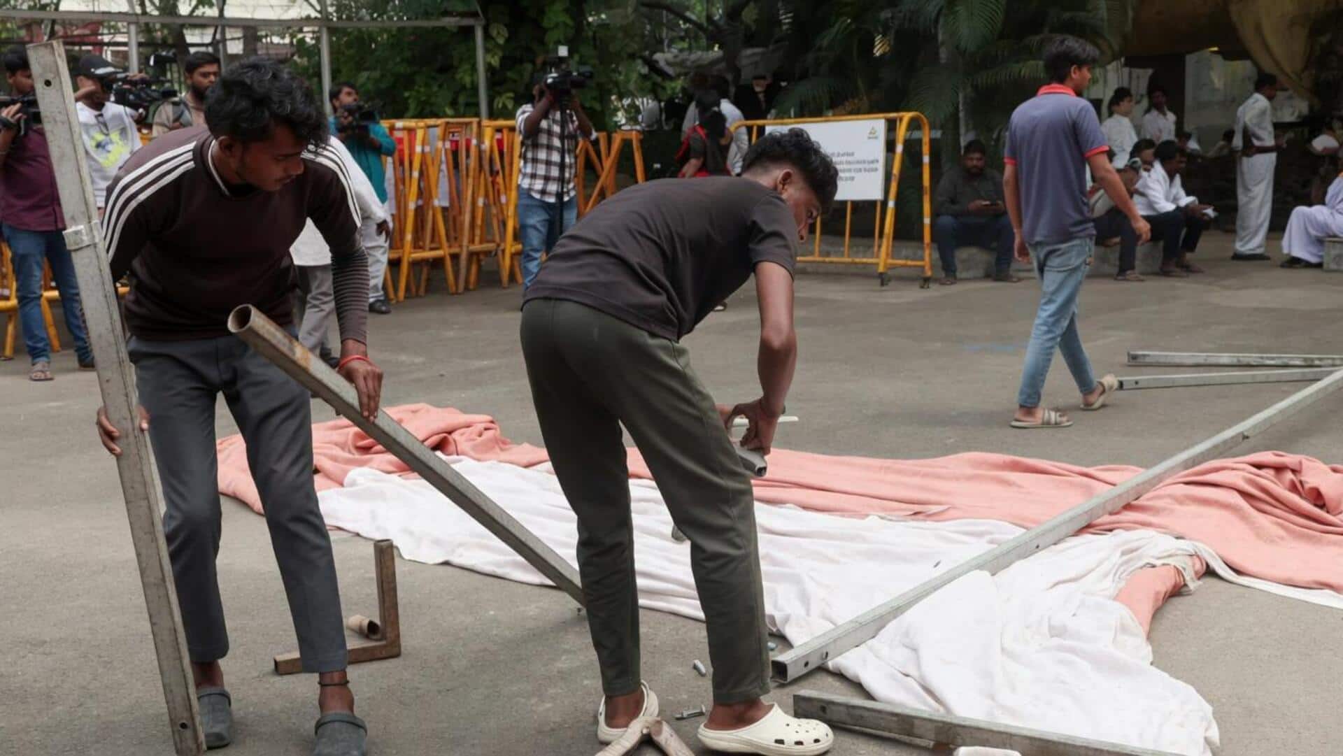 तमिलनाडु में DMK के कार्यकर्ताओं में निराशा, टेंट उखाड़ा और तोड़फोड़ हुई