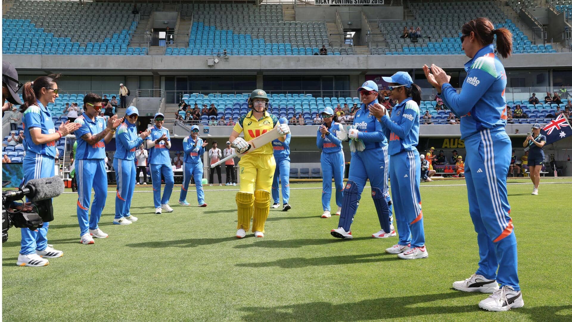 ऑस्ट्रेलिया महिला टीम ने तीसरे वनडे में भारत को हराते हुए सीरीज को क्लीन स्वीप किया  