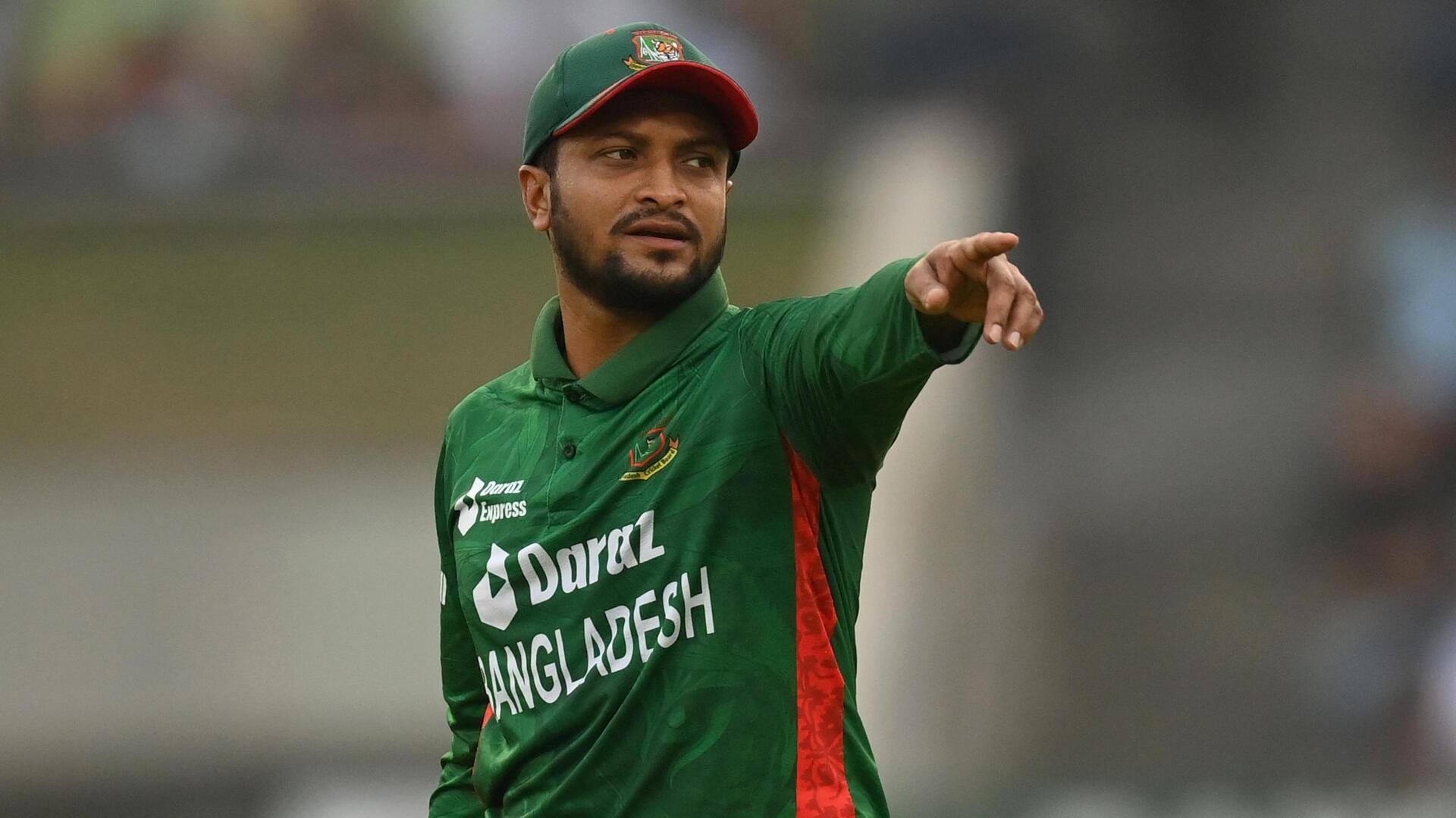 वनडे विश्व कप 2023: बांग्लादेश को लगा झटका, शाकिब अल हसन बचे हुए टूर्नामेंट से बाहर