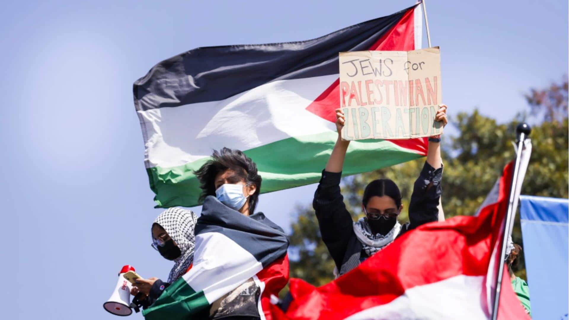 इजरायल-हमास युद्ध: अमेरिका में हिंसक हुआ छात्रों का प्रदर्शन, कोलंबिया ने इजरायल से तोड़े राजनयिक संबंध