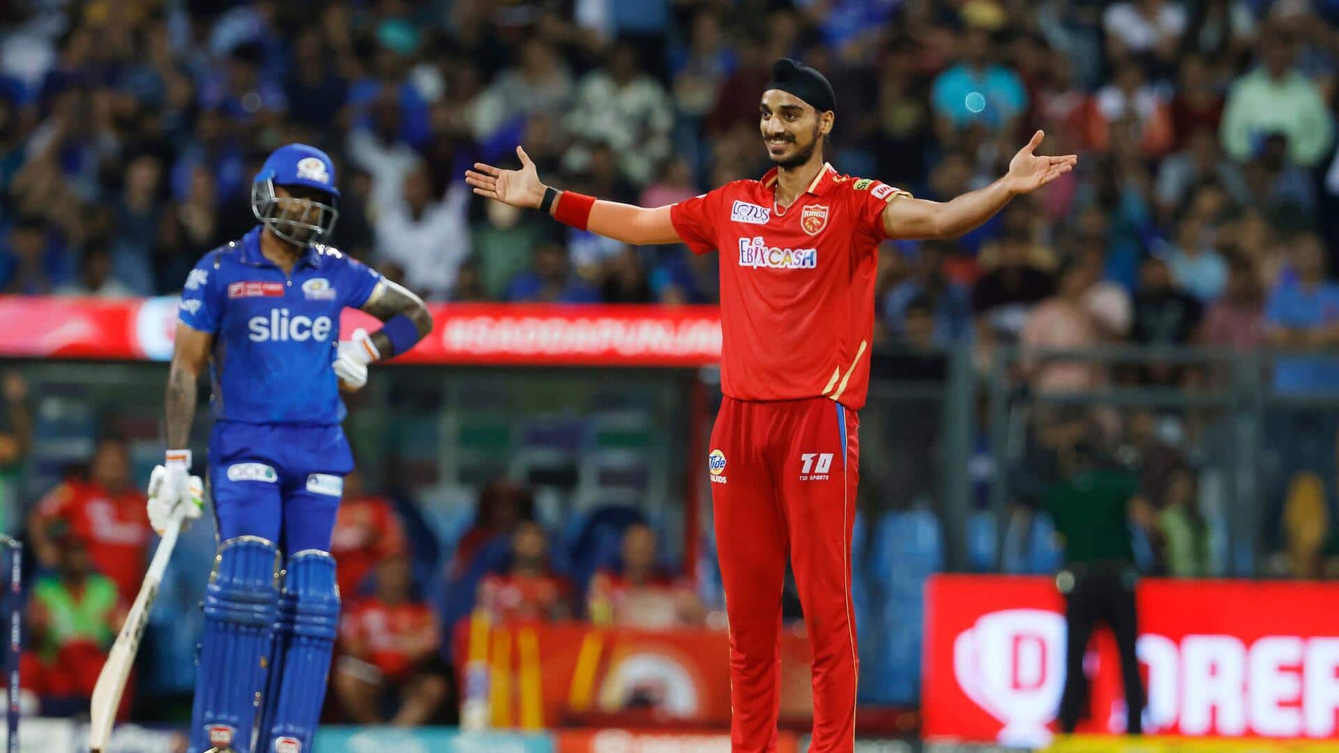 MI बनाम PBKS: अर्शदीप सिंह ने मुंबई के खिलाफ झटके 4 विकेट, जानिए उनके आंकड़े