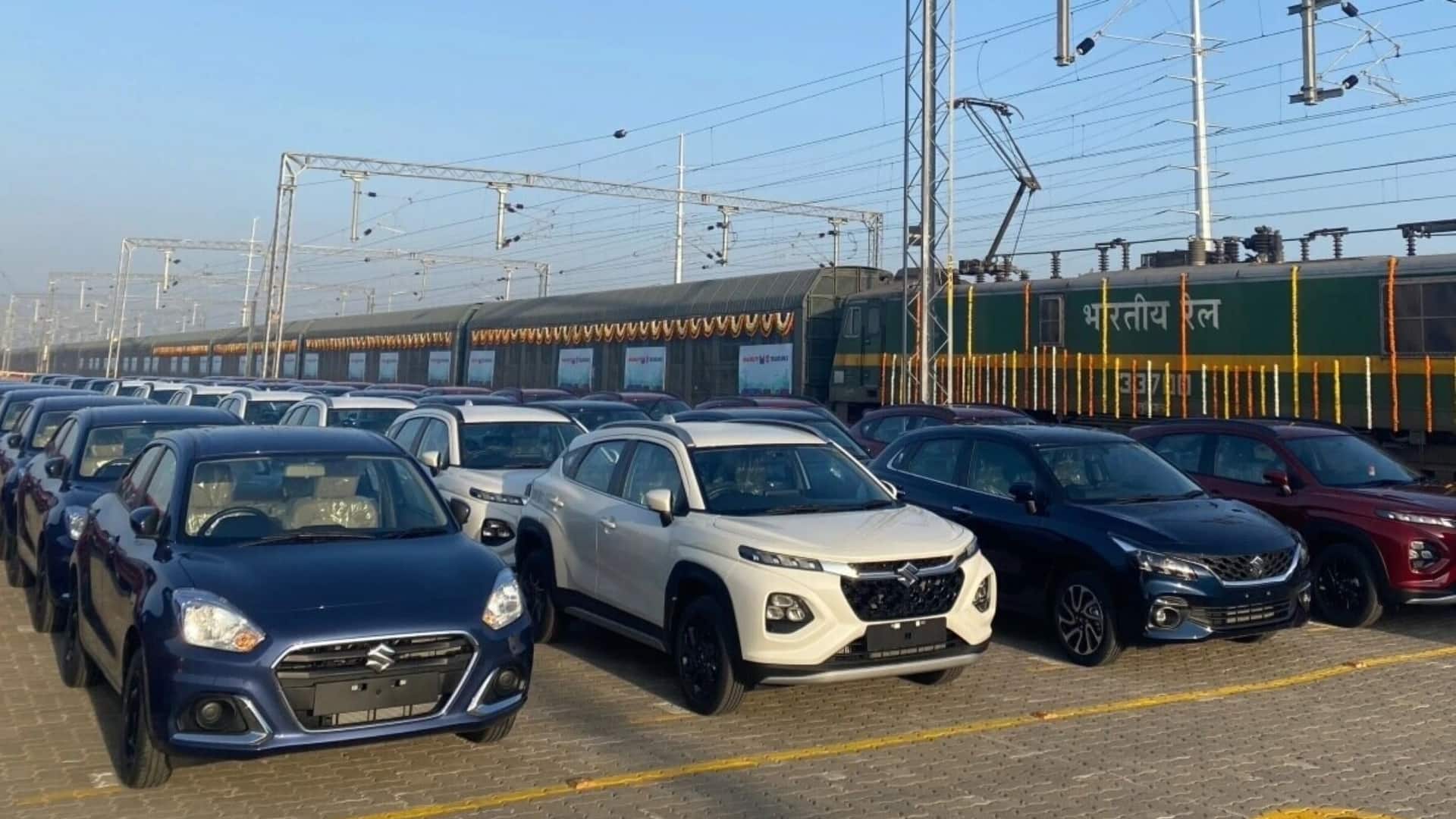 मारुति सुजुकी ने रेल से कार डिलीवरी में बनाया रिकॉर्ड, जानिए कितनी भेजीं 