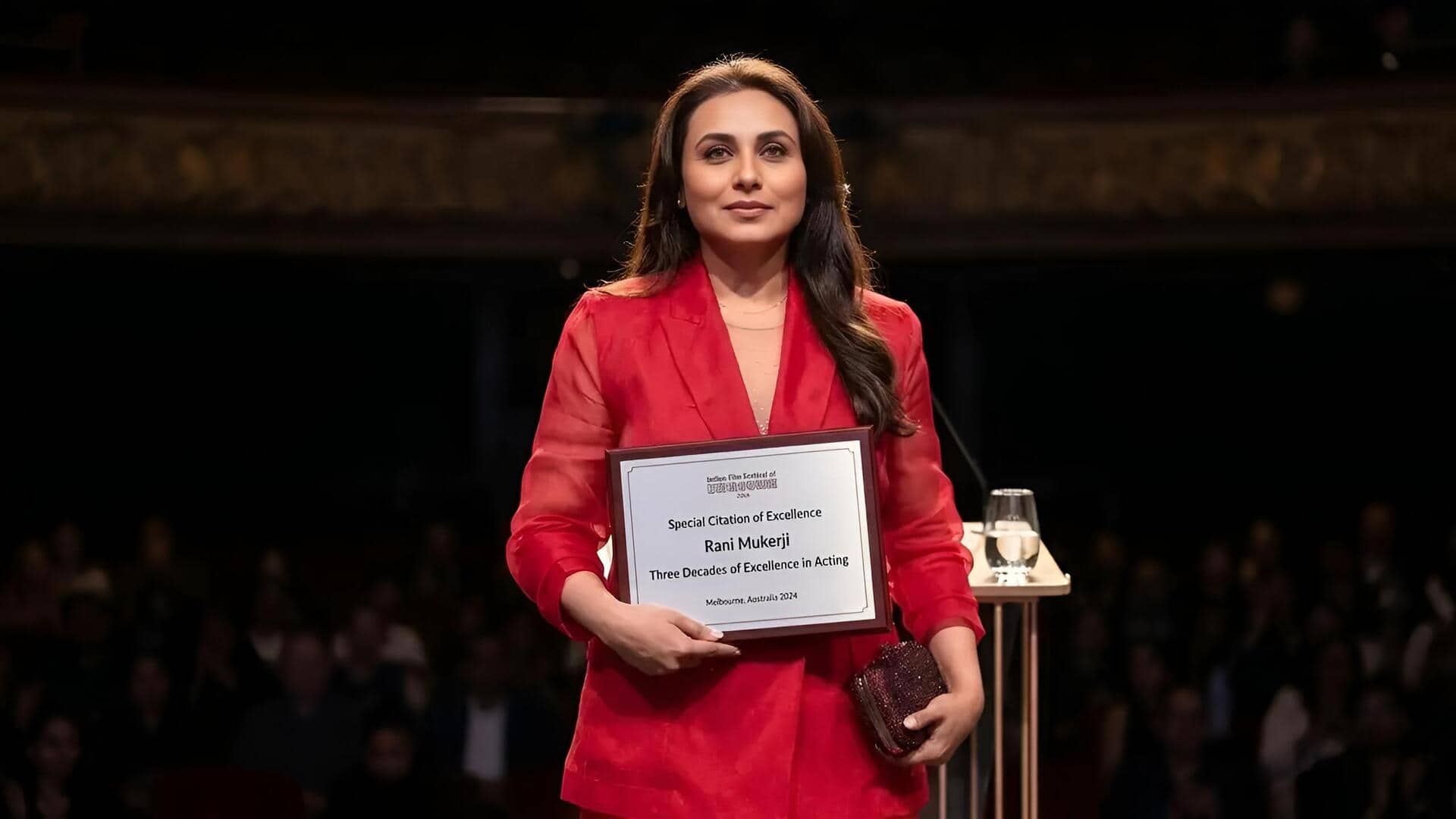 IFFM में रानी मुखर्जी को मिला खास सम्मान, वैश्विक मंच पर भारतीय सिनेमा का बढ़ाया मान