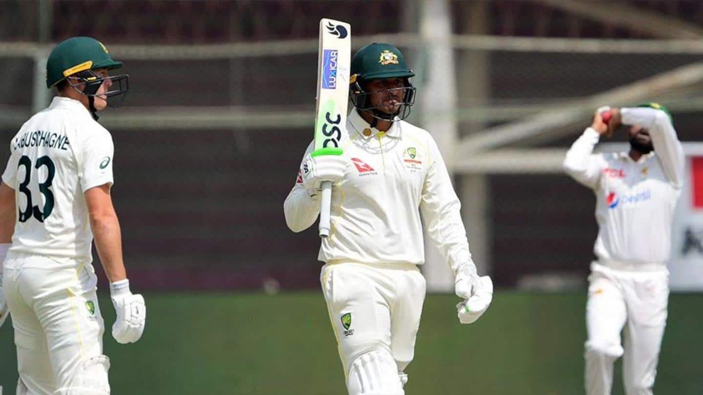 पाकिस्तान बनाम ऑस्ट्रेलिया, दूसरा टेस्ट: पहले दिन ऑस्ट्रेलिया की मजबूत शुरुआत, ख्वाजा ने लगाया नाबाद शतक