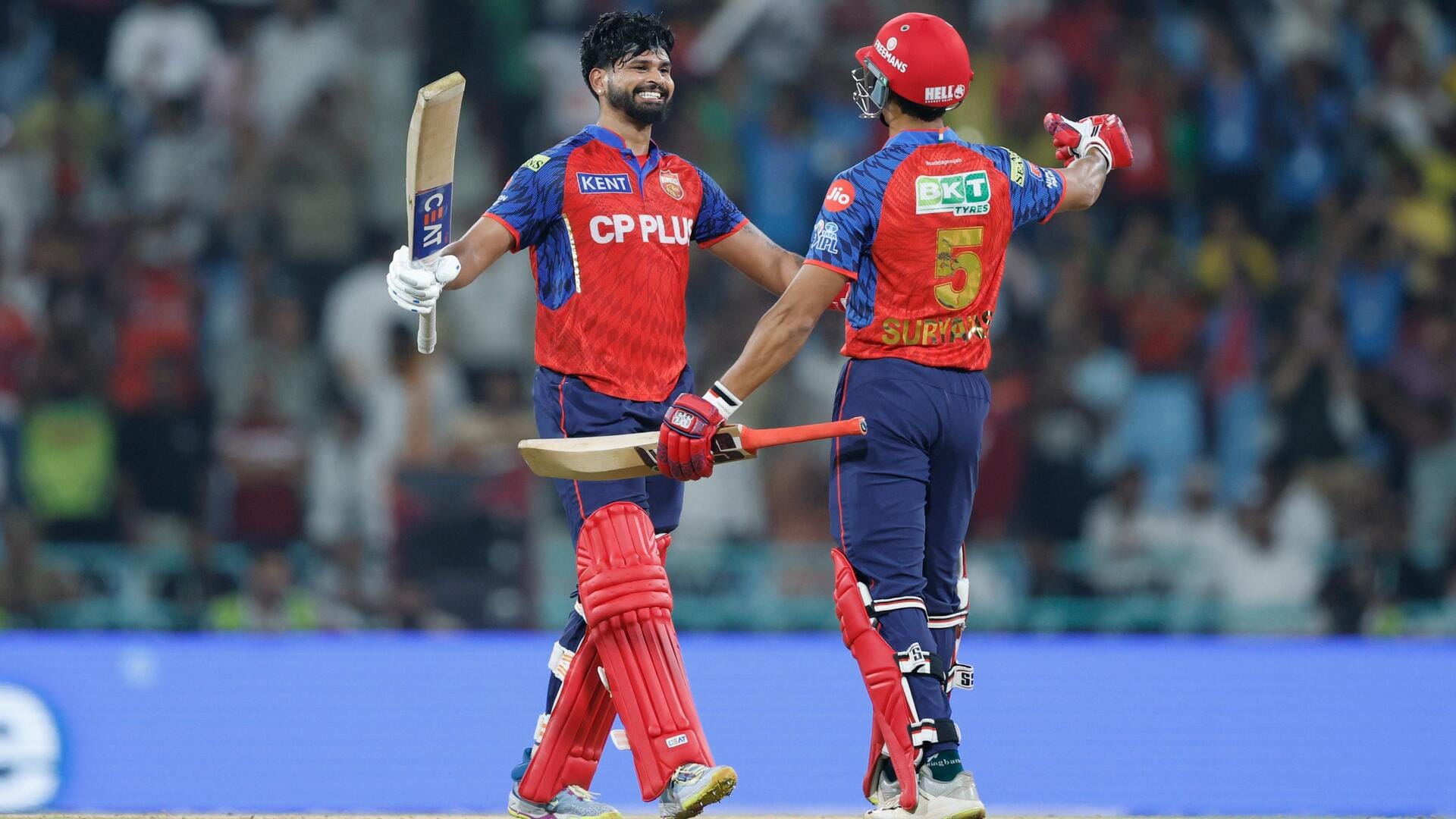 श्रेयस ने पहला IPL शतक जड़कर पूरे किए 7,000 टी-20 रन, बने 'प्लेयर ऑफ द मैच'