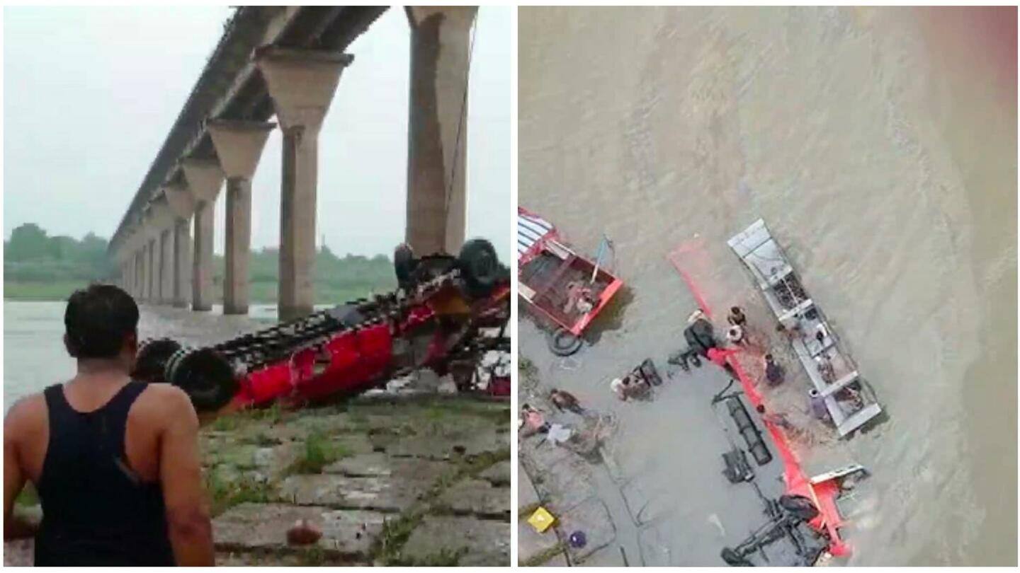 मध्य प्रदेश: नर्मदा नदी में गिरी महाराष्ट्र रोडवेज की बस, 13 की मौत