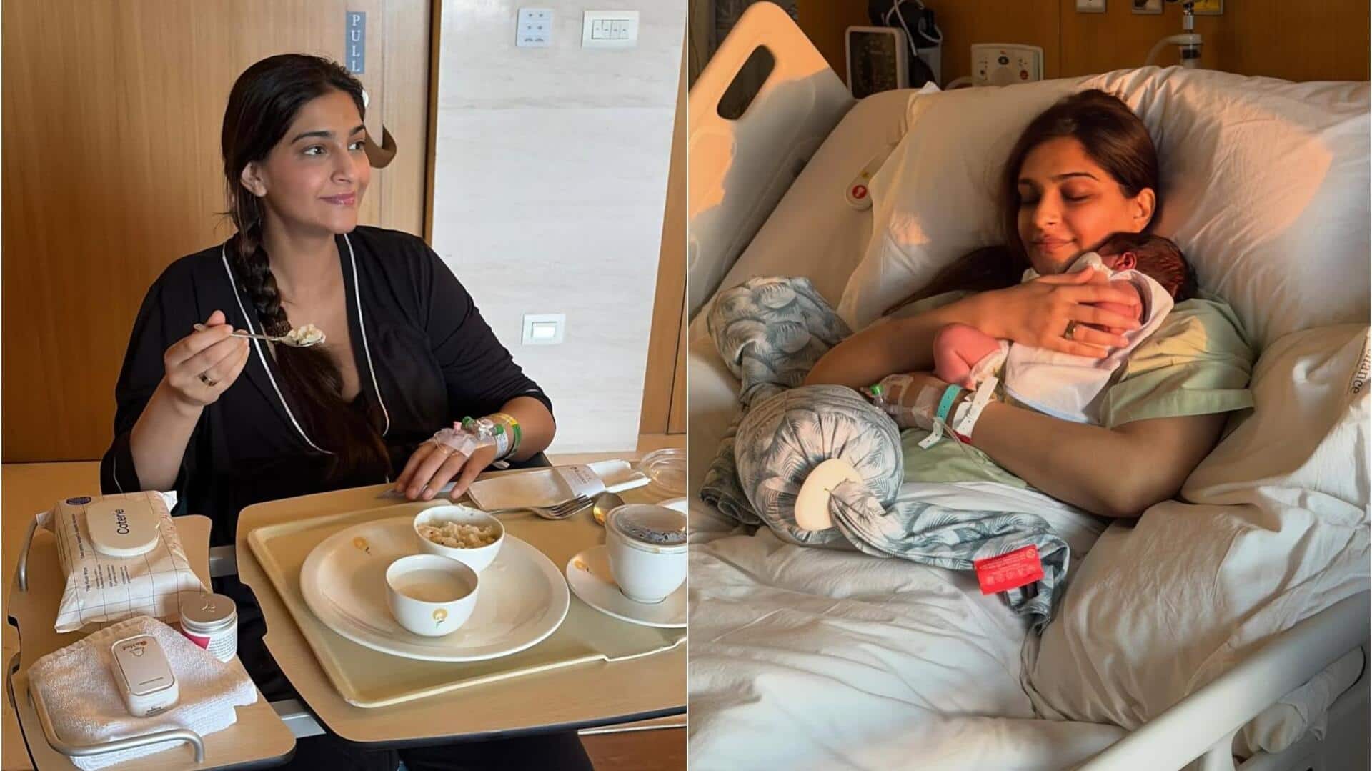सोनम कपूर ने अस्पताल से दूसरे बेटे की पहली तस्वीर साझा की, यूं दिखे नन्हे राजकुमार