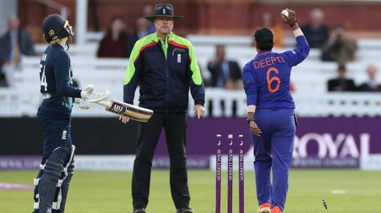 दीप्ति शर्मा के रन आउट करने के तरीके से बंट गया क्रिकेट जगत, जानिए पूरा मामला