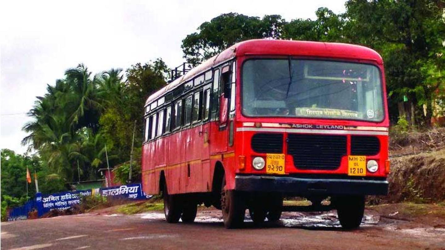 महाराष्ट्रः ठाणे में सार्वजनिक परिवहन बस में लगी आग, 65 यात्री बाल-बाल बचे