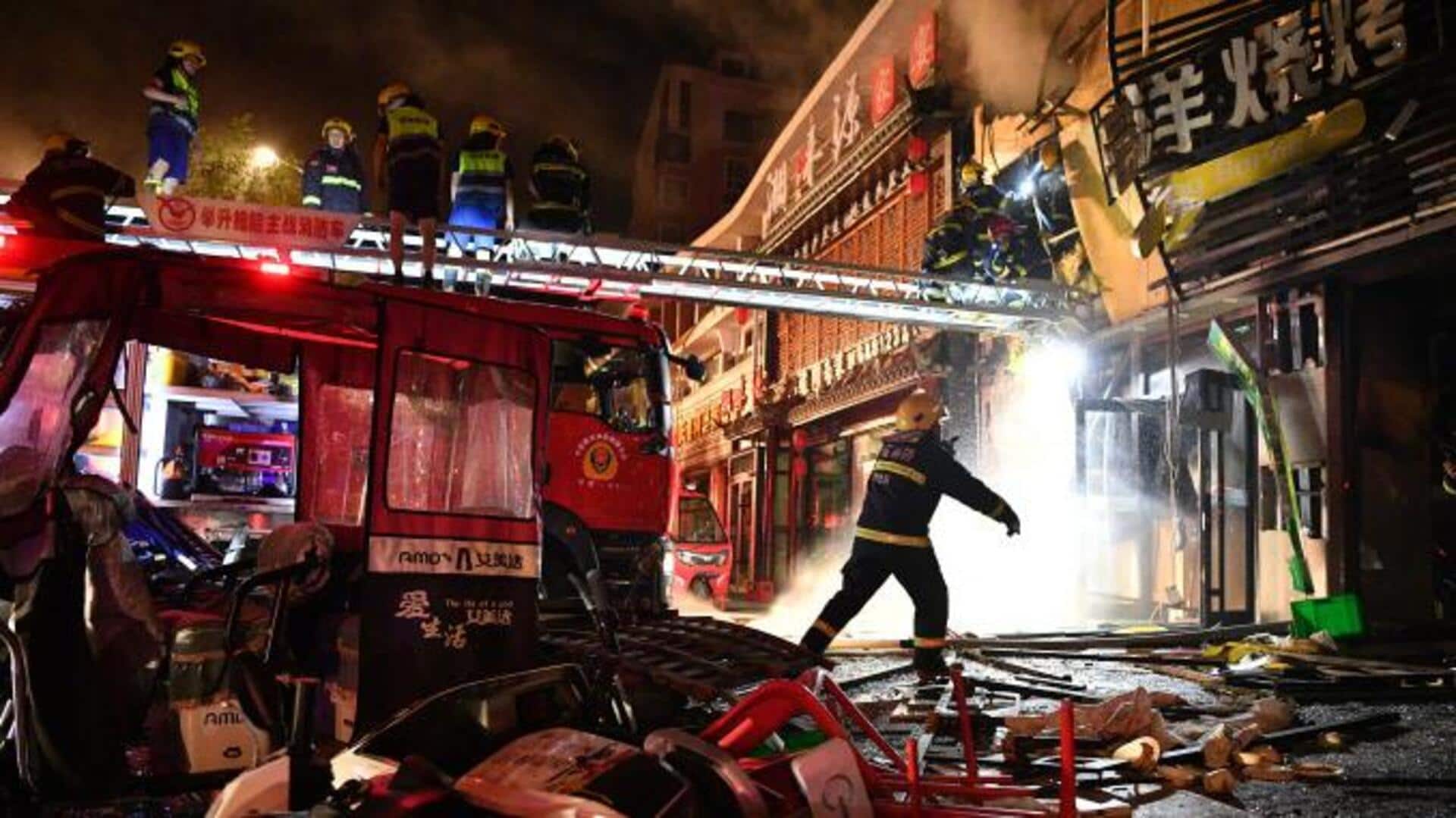 चीन: LPG लीक होने से रेस्तरां में भयंकर विस्फोट, 31 लोगों की मौत