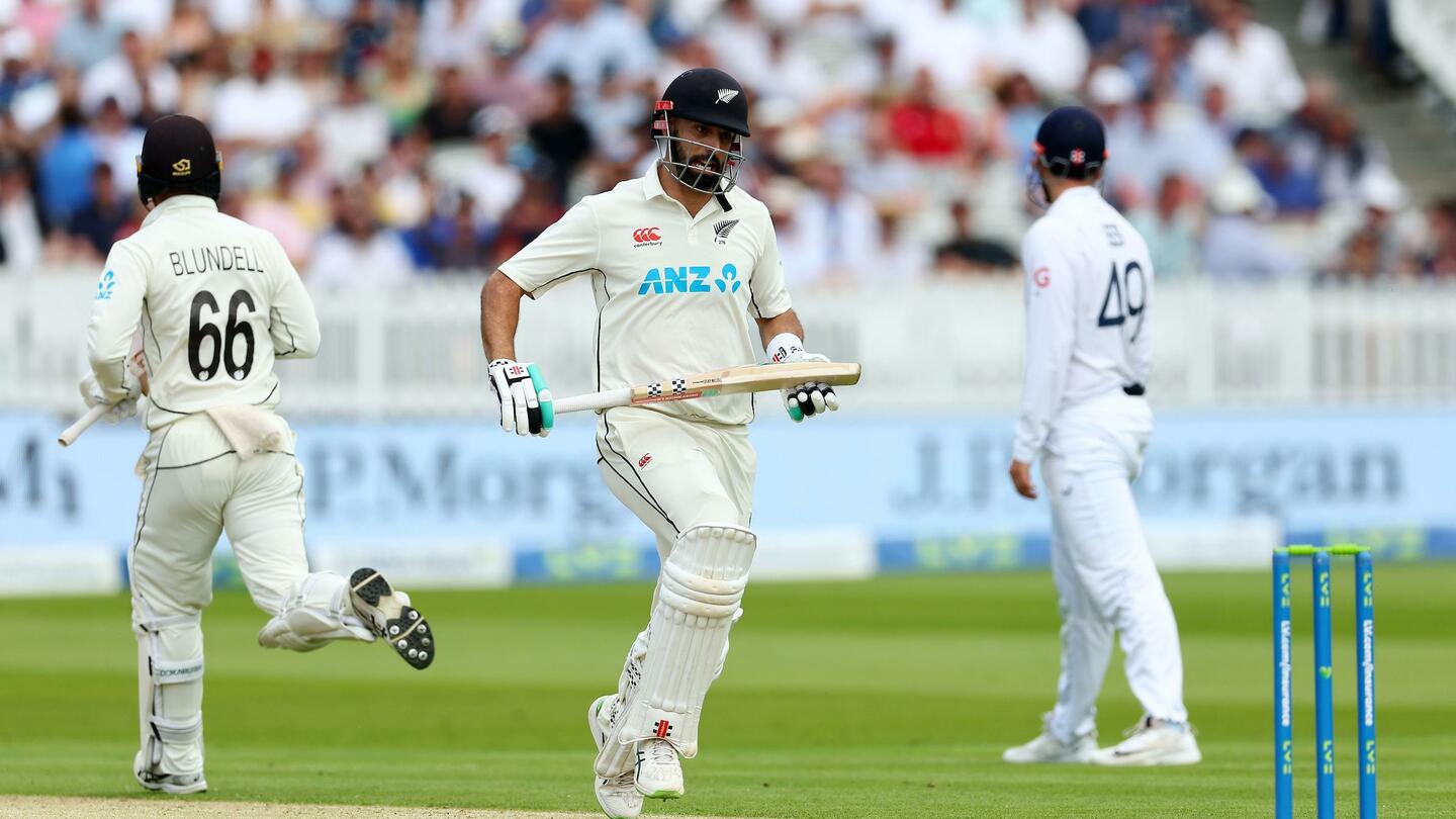 पहला टेस्ट: दूसरे दिन शतक के करीब पहुंचे मिचेल और ब्लंडेल, न्यूजीलैंड ने बनाई मजबूत बढ़त
