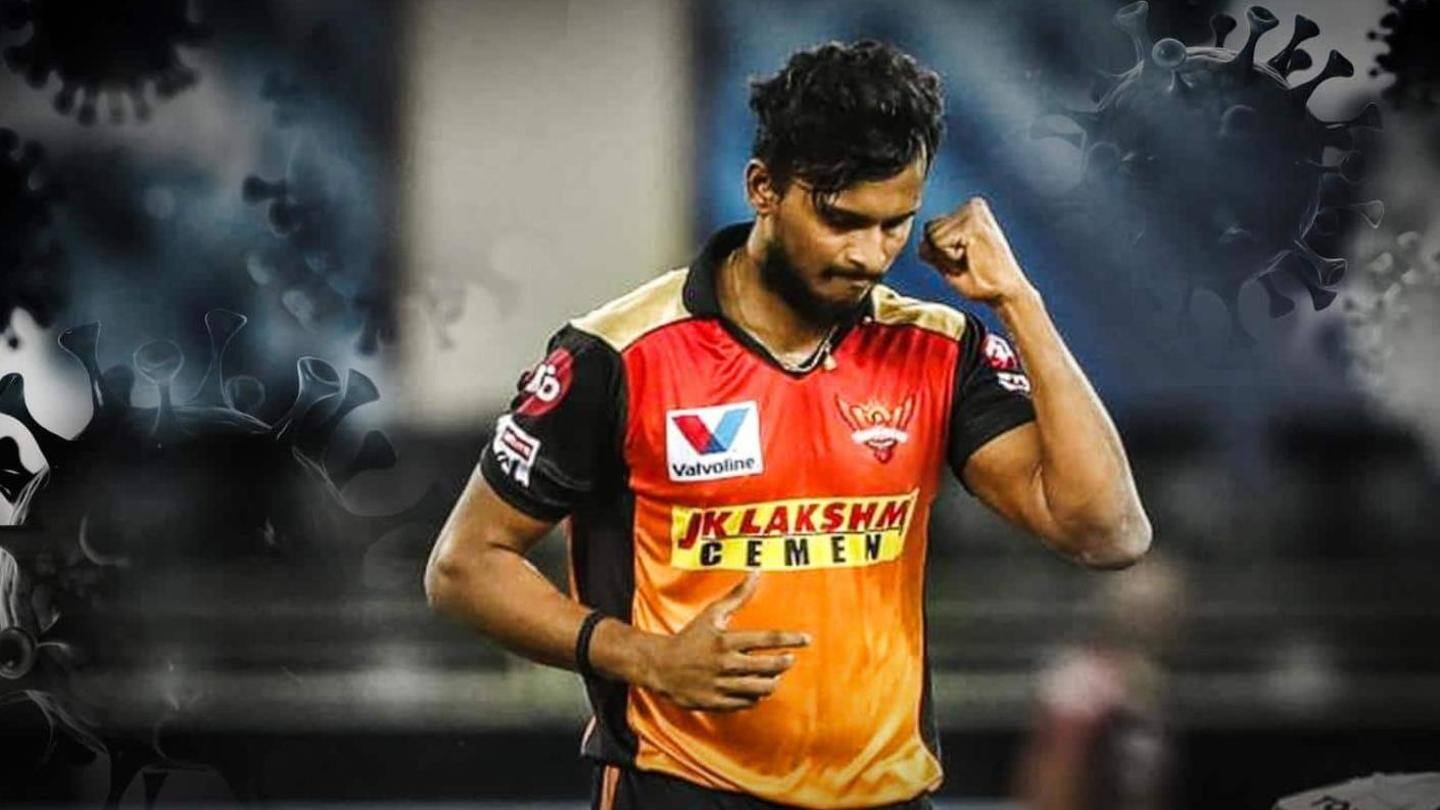 IPL 2021: हैदराबाद के खिलाड़ी नटराजन कोरोना संक्रमित पाए गए, आज होना है मैच