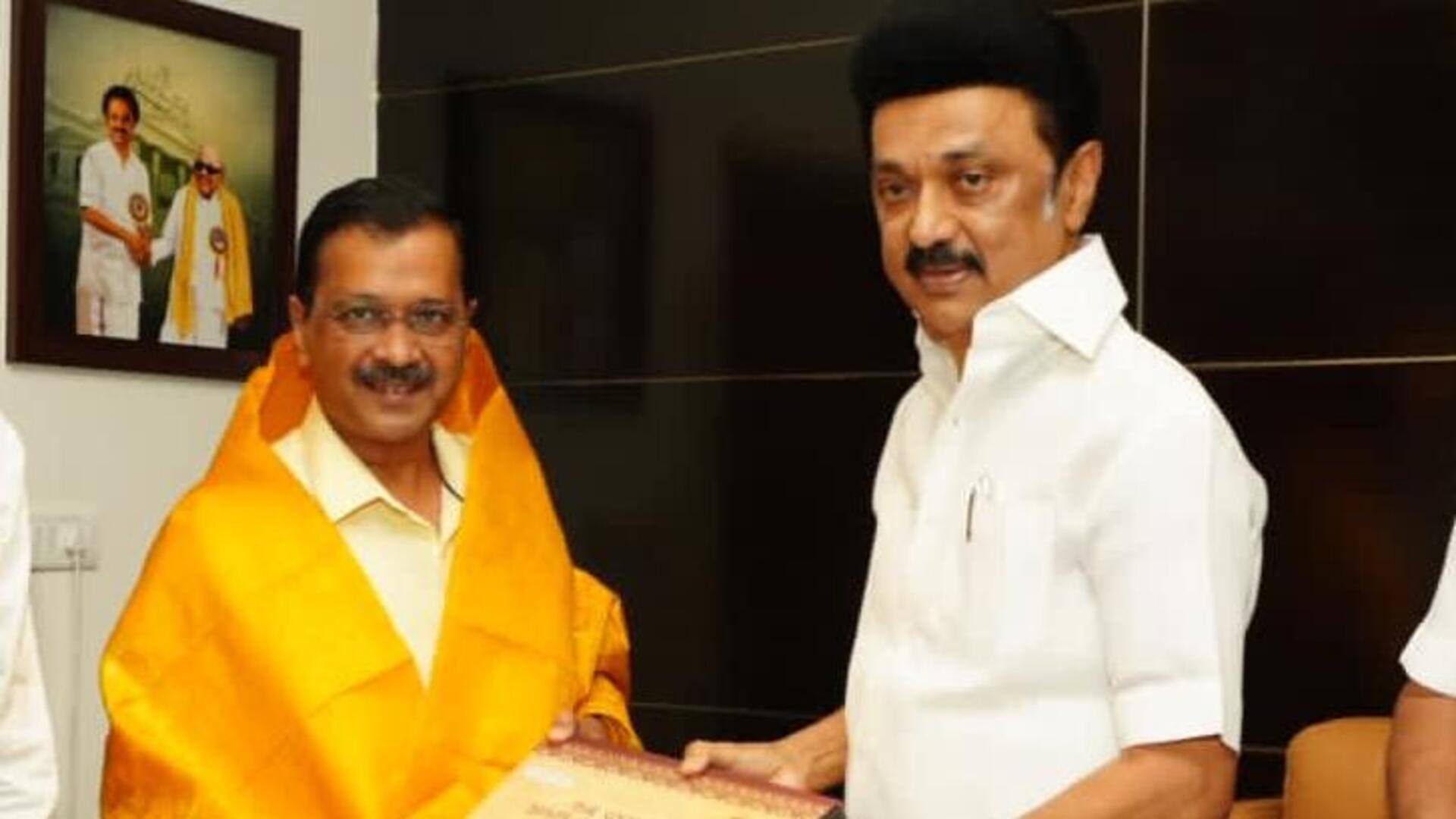 तमिलनाडु: अरविंद केजरीवाल ने की मुख्यमंत्री स्टालिन से मुलाकात, केंद्र के अध्यादेश के खिलाफ समर्थन मिला