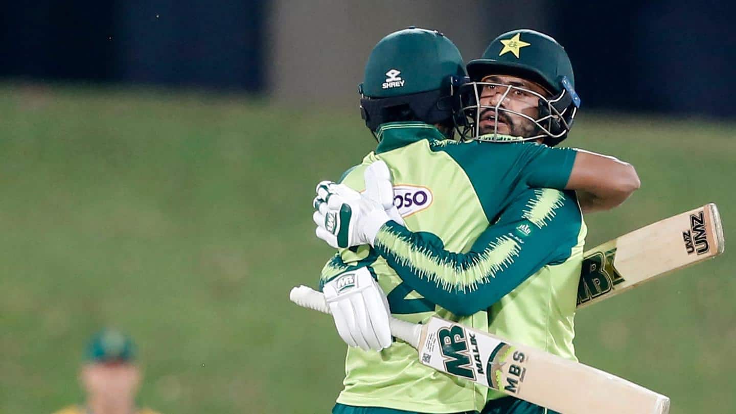 दक्षिण अफ्रीका बनाम पाकिस्तान: चौथा टी-20 जीतकर पाकिस्तान ने जीती सीरीज, बने ये रिकार्ड्स